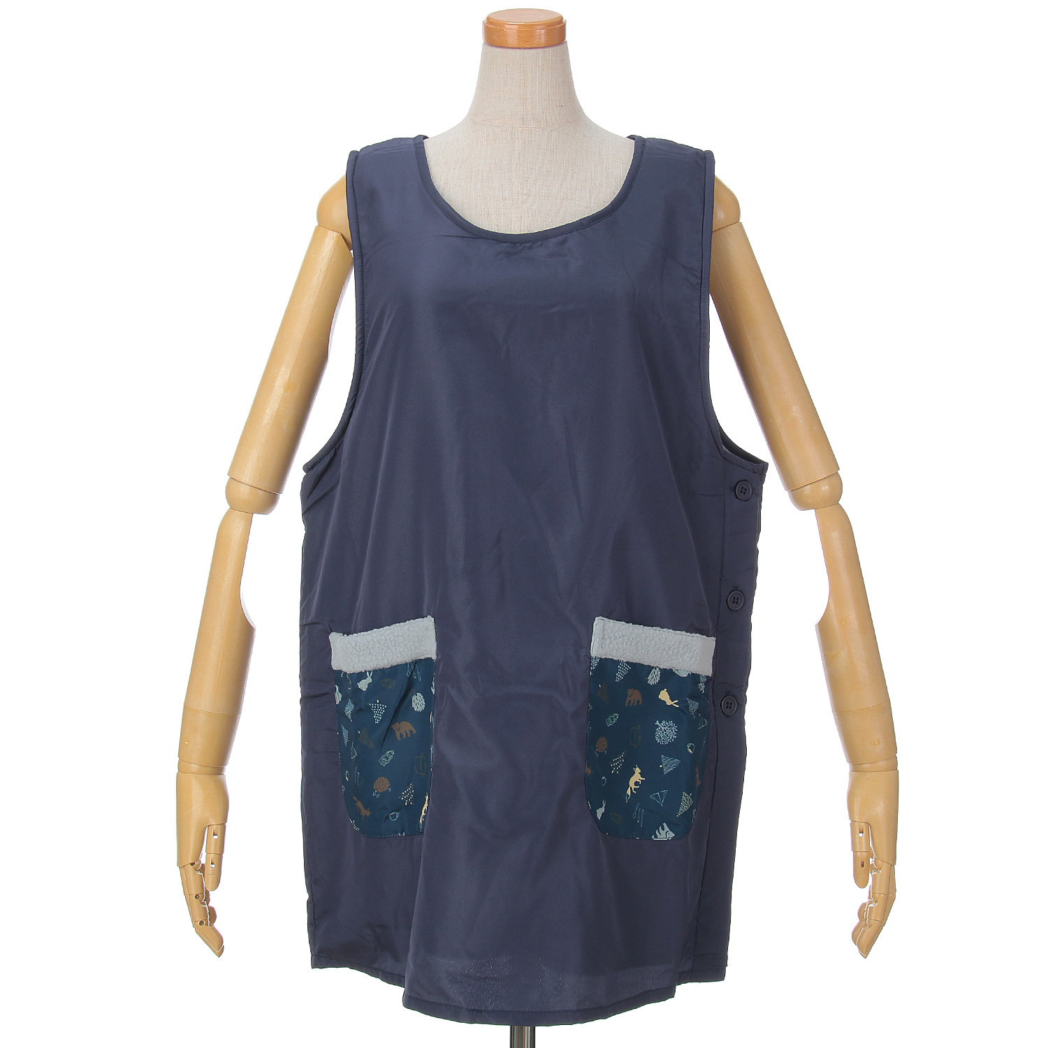 タフタ裏フリースタバード  無地×キャンプ - 画像3