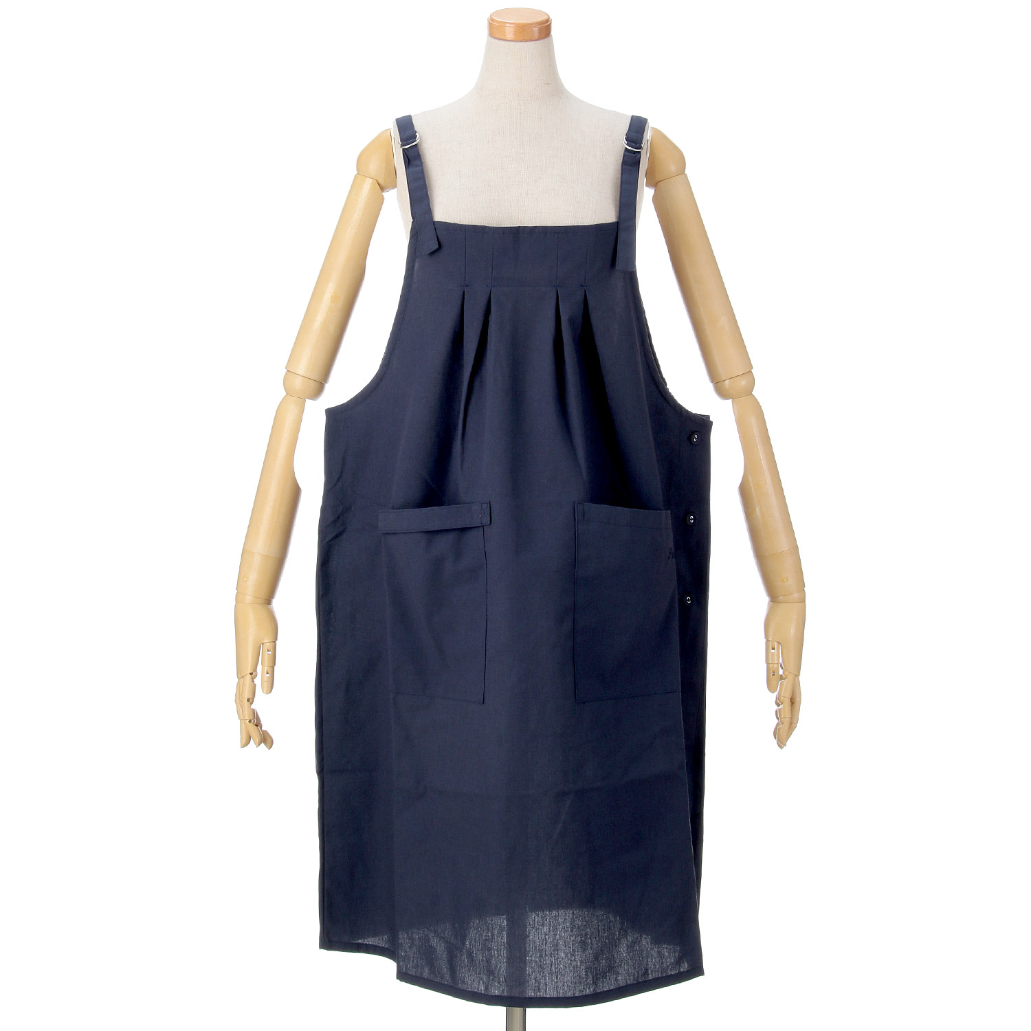 Fleur 先染めバックル肩紐エプロン - 画像5