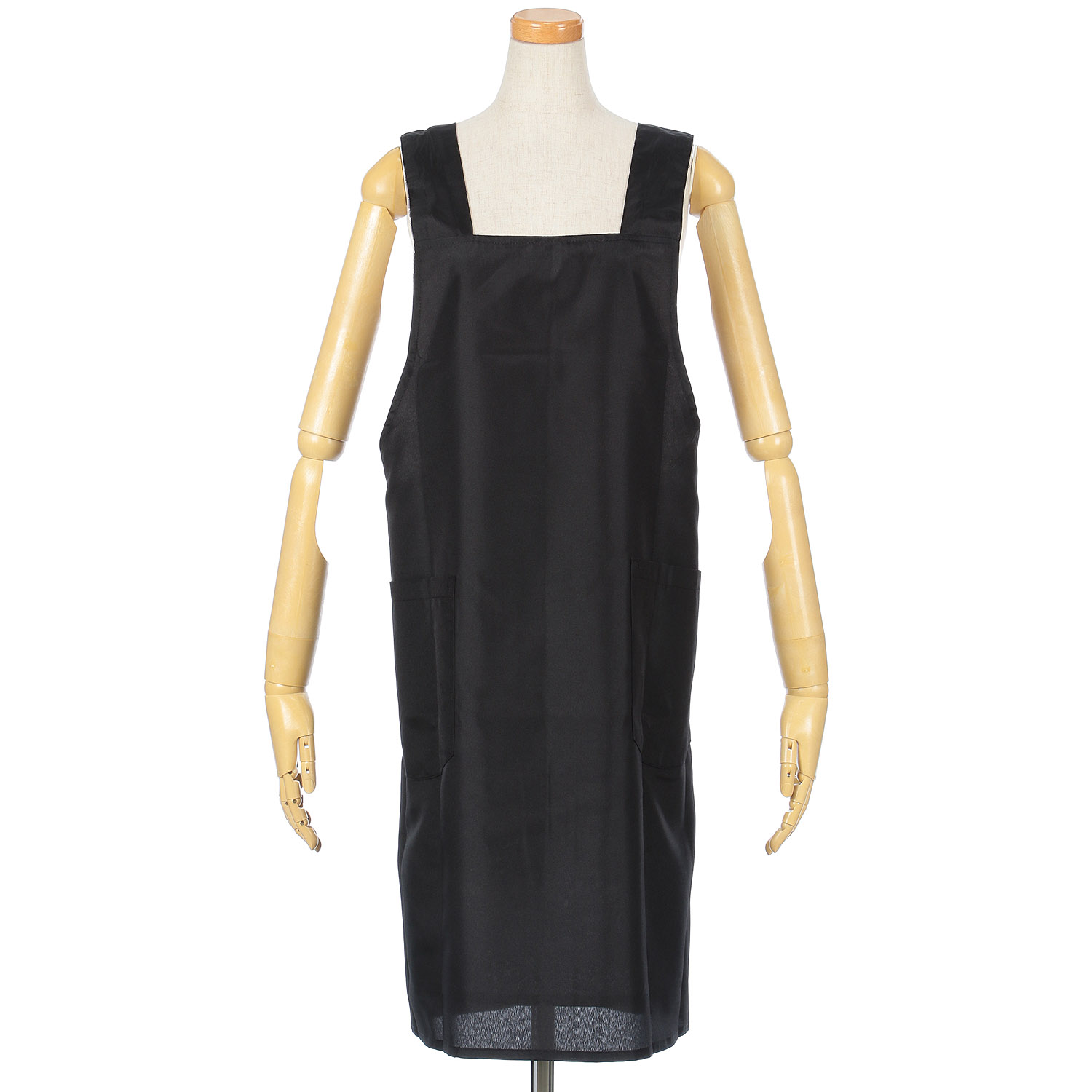 コシボチリメン単色花柄リバーシブルエプロン - 画像5