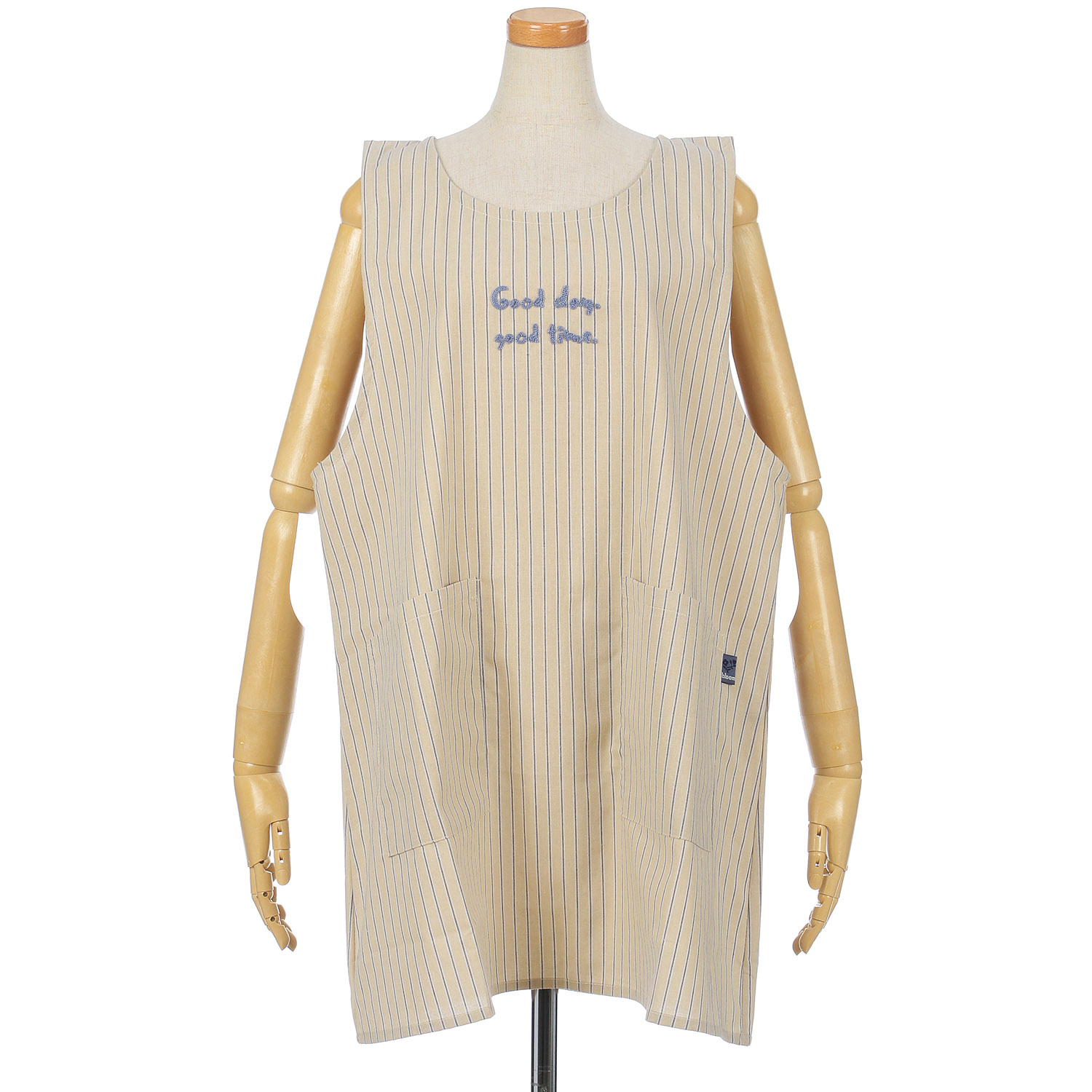 バック釦ロゴサガラ刺繍エプロン - 画像2