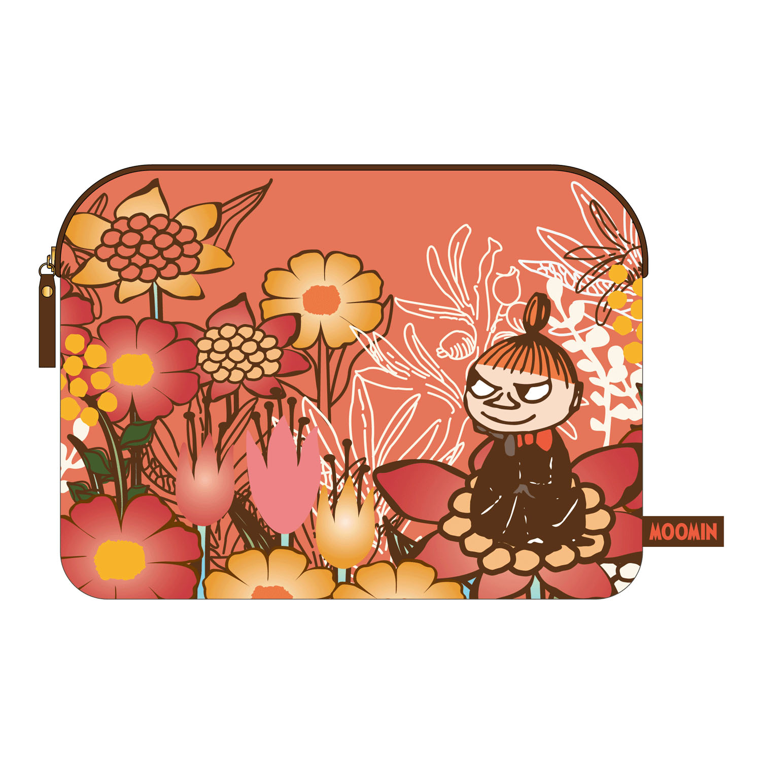 ムーミン タブレットケース 花と一緒に