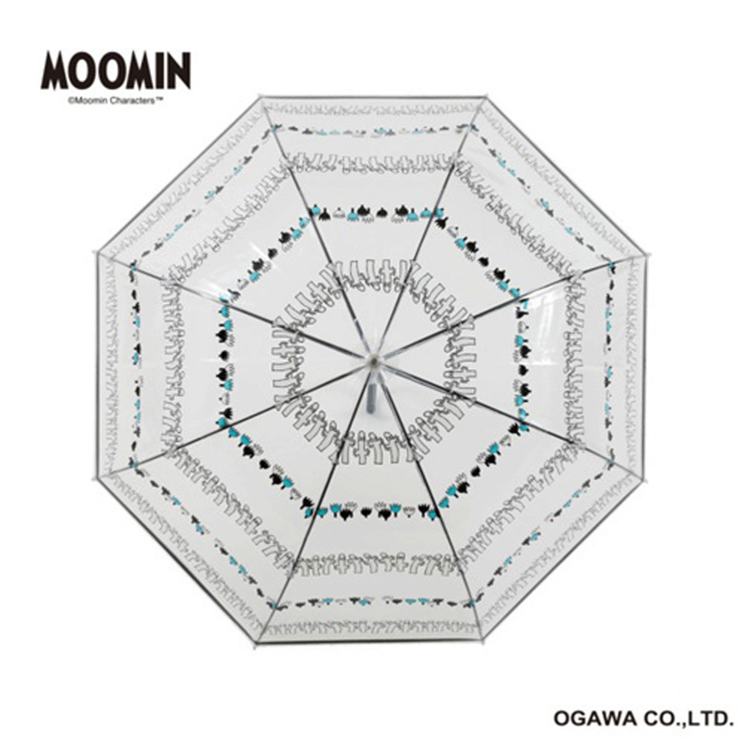 ムーミン ビニール傘 ニョロニョロ ボーダー - 画像2