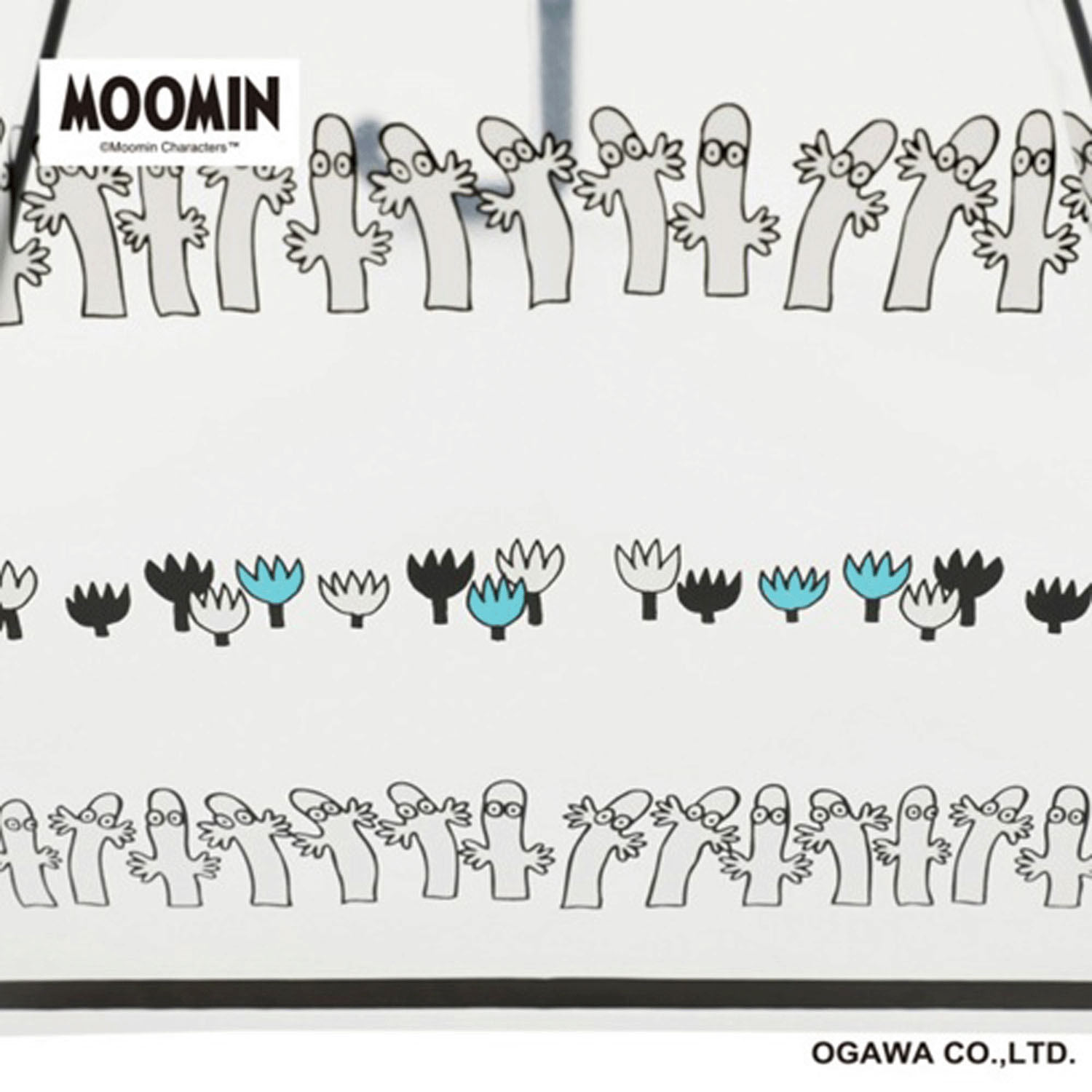 ムーミン ビニール傘 ニョロニョロ ボーダー - 画像3