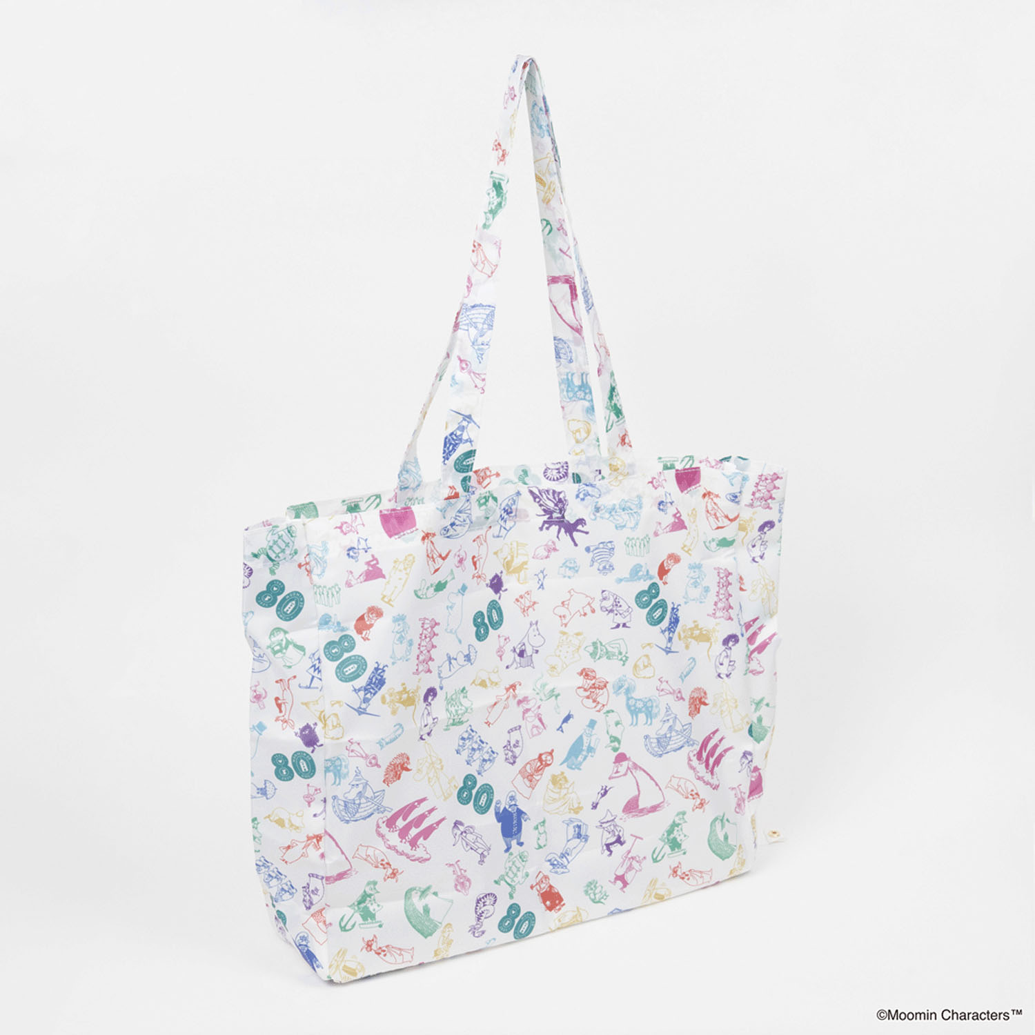 ムーミン 80TH ALL STAR ショッピングバッグM ホワイト