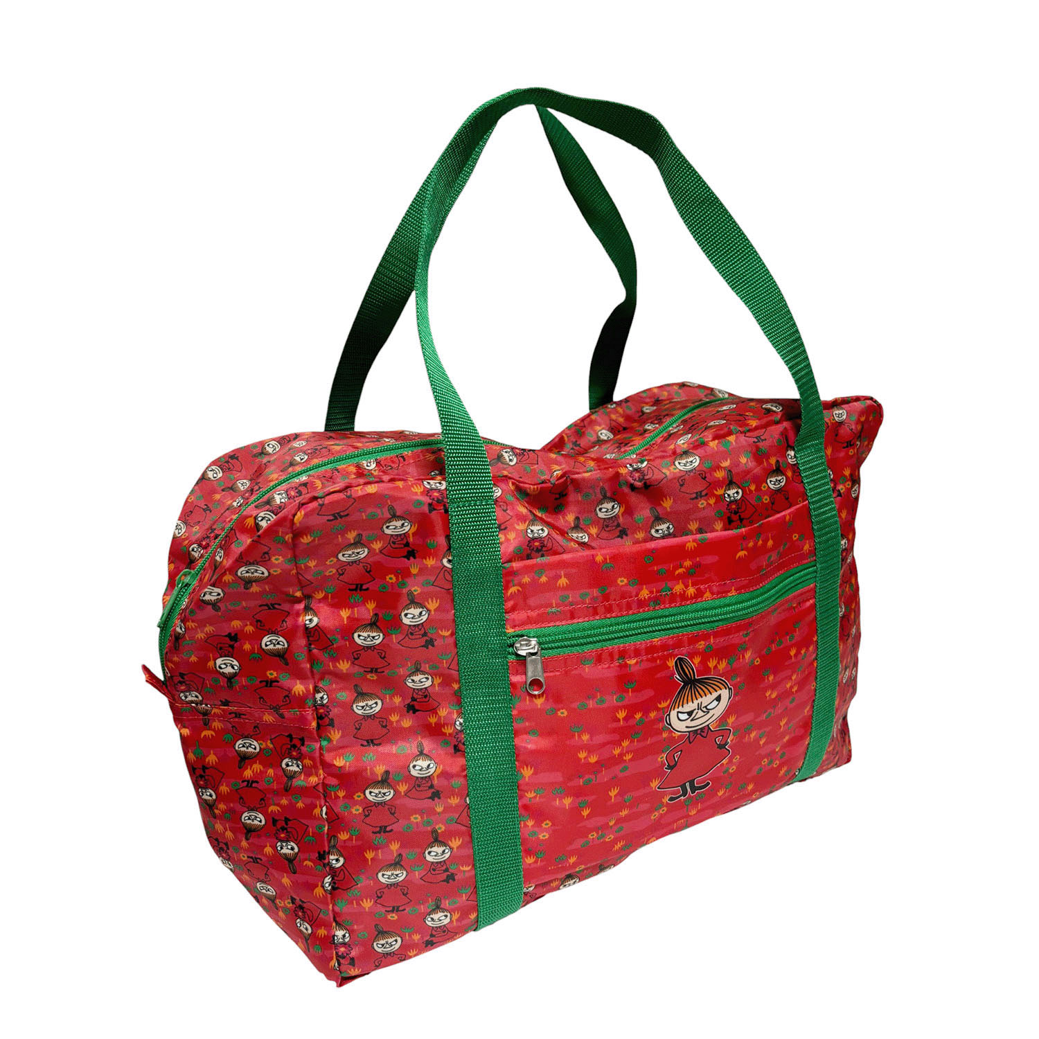 ムーミン 折りたたみボストンバッグ リトルミイ／ポーズ - 画像1