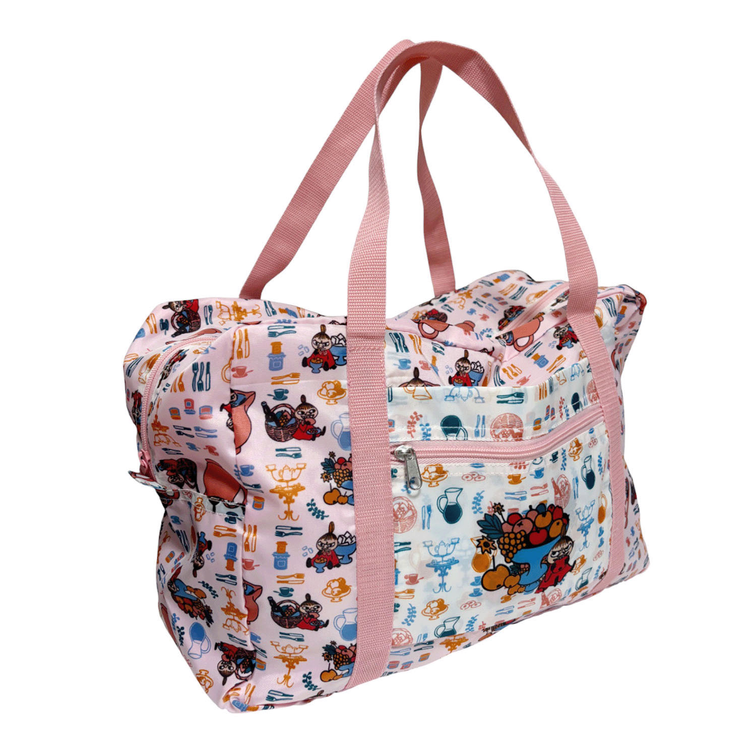 ムーミン 折りたたみボストンバッグ リトルミイ／ティータイム - 画像1