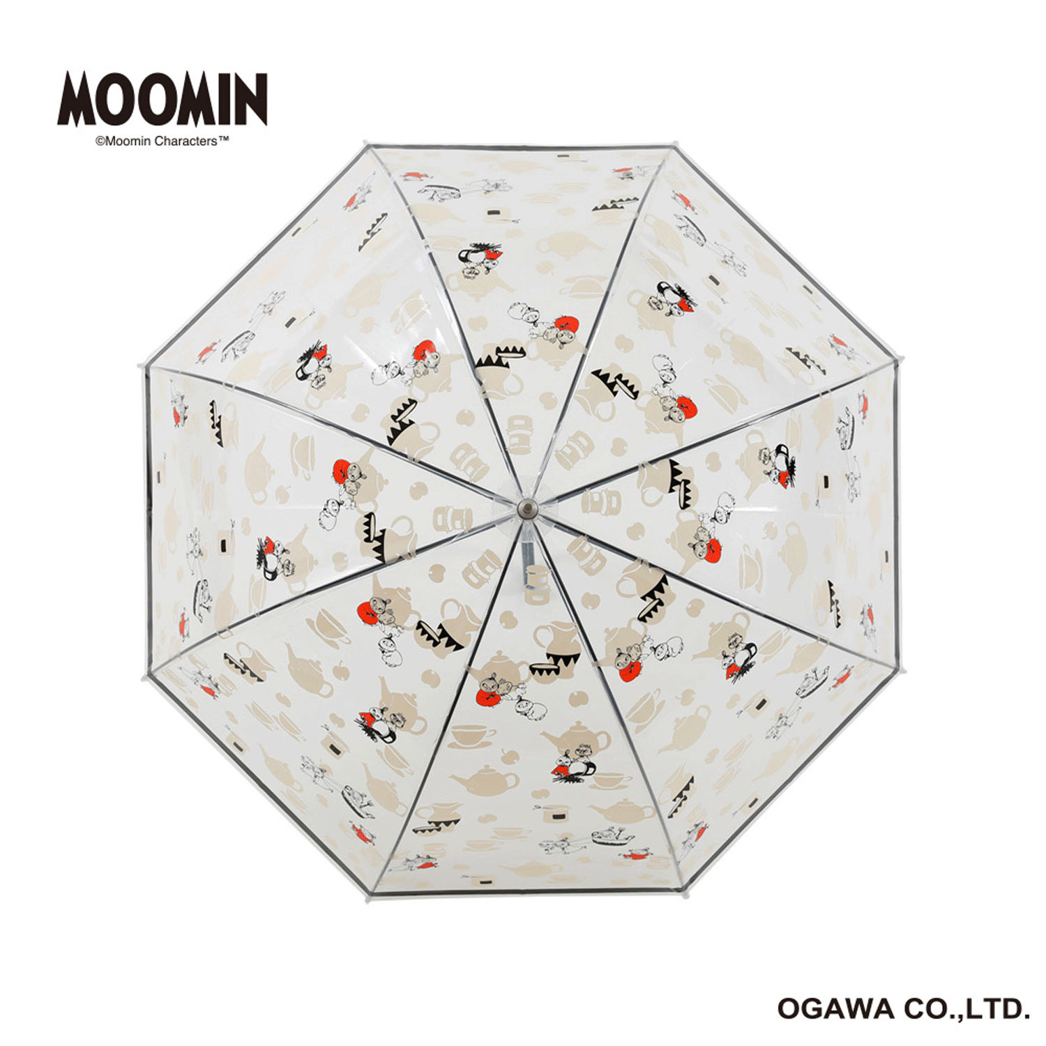 MOOMIN キャラクタービニール長傘 リトルミィ「ティータイム」 - 画像2