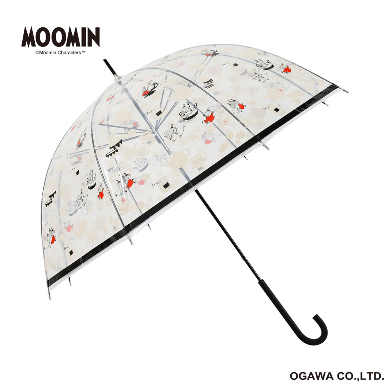 MOOMIN キャラクタービニール長傘 リトルミィ「ティータイム」 - 画像1