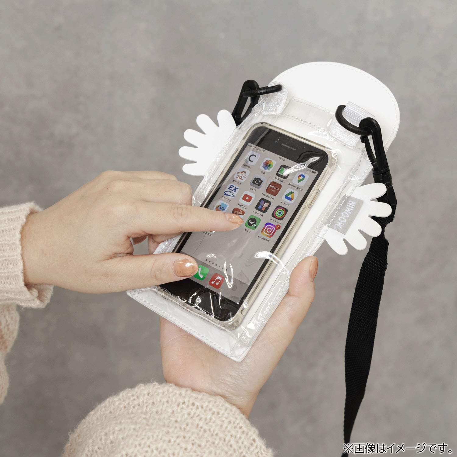 MOOMIN ニョロニョロ スマホショルダー - 画像3