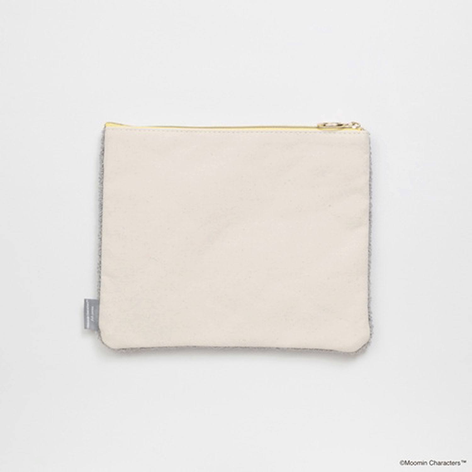 ムーミン サガラ刺繍フラットポーチ グレー - 画像2