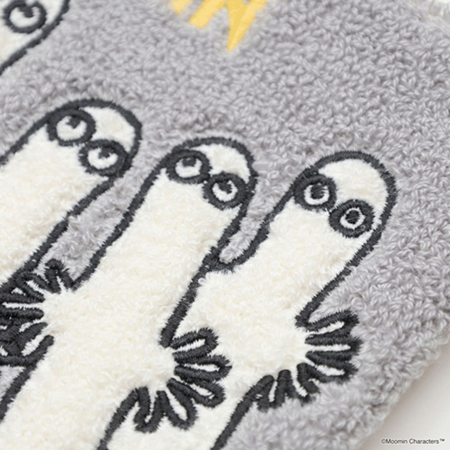 ムーミン サガラ刺繍フラットポーチ グレー - 画像4