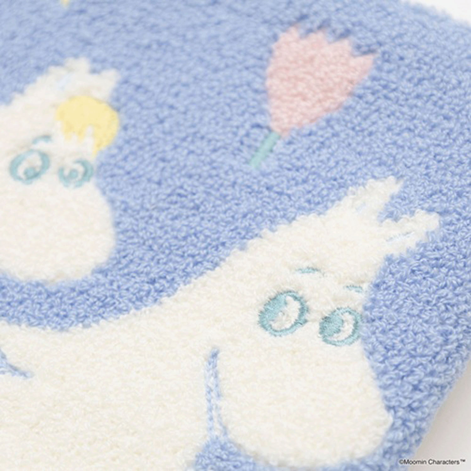 ムーミン サガラ刺繍フラットポーチ ブルー - 画像4