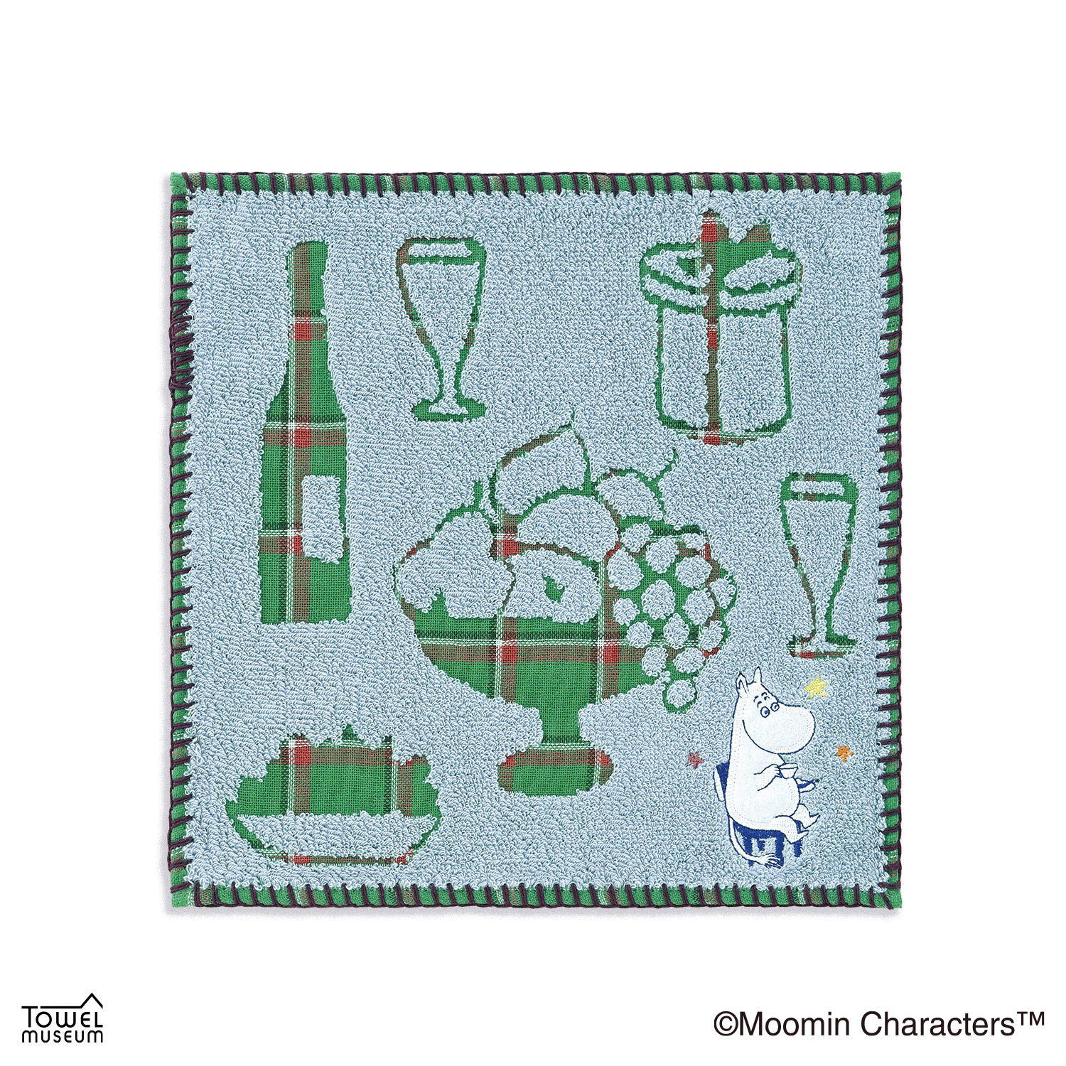 ムーミン タオルハンカチ ハッピーホリデー ブルー