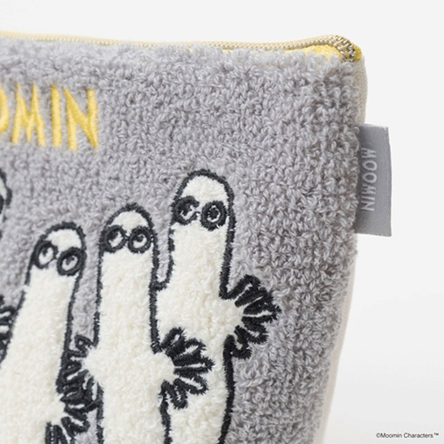 ムーミン サガラ刺繍台形ポーチ グレー - 画像4