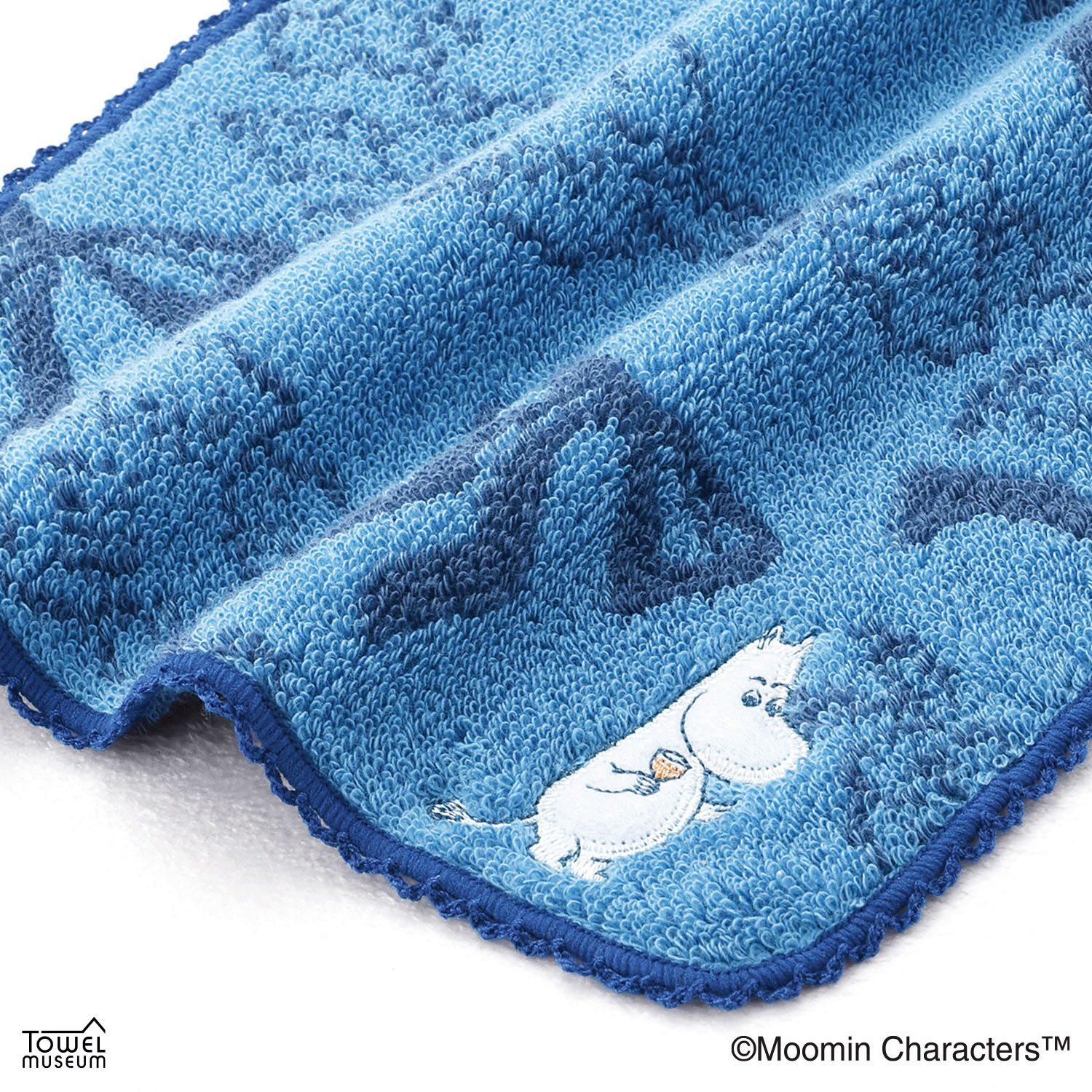 ムーミン タオルハンカチ パーティ ブルー - 画像2