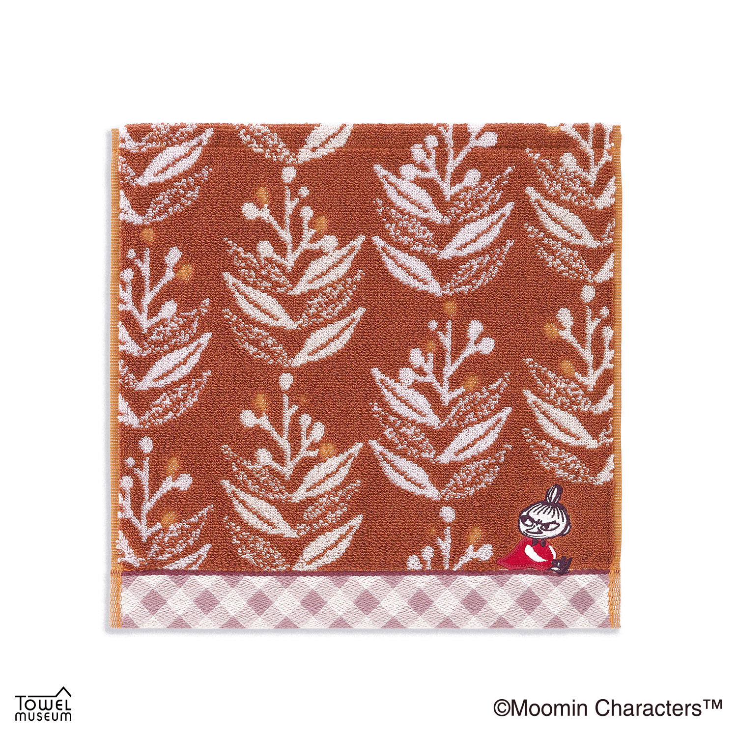 ムーミン タオルハンカチ シック ブラウン - 画像1