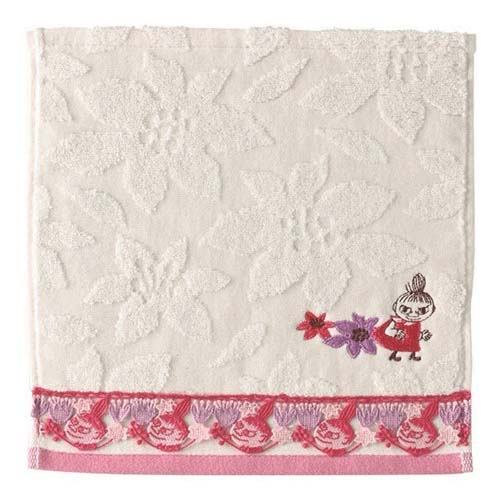ムーミン「ブロッサムレース」 ミニタオル - 画像1
