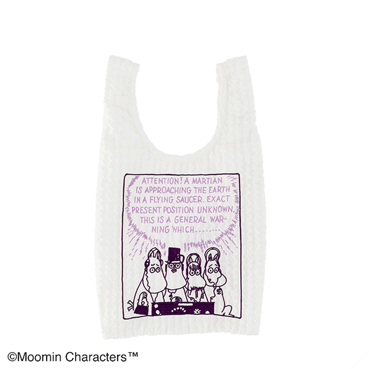 MOOMIN エコバッグ おどろきパープル