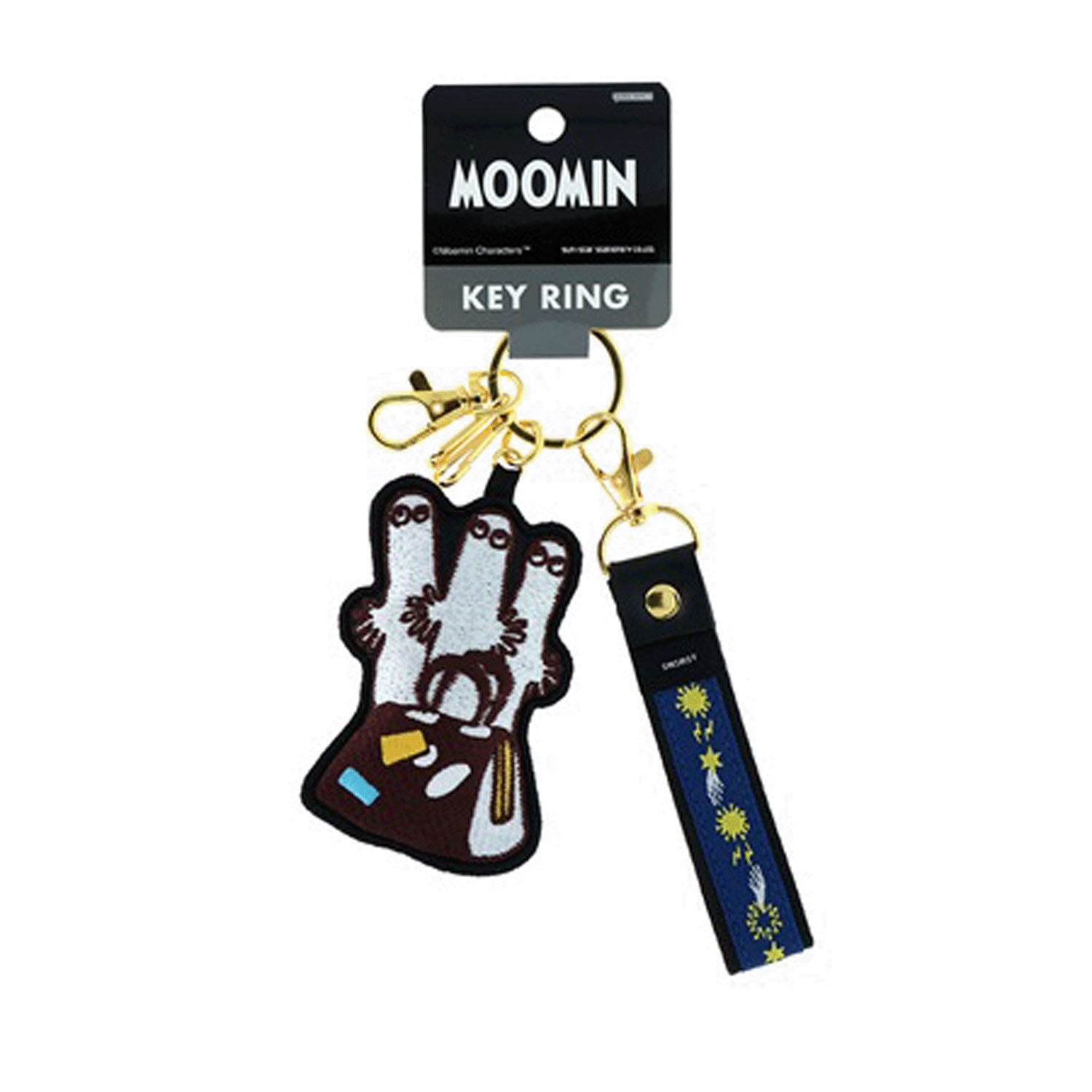 ムーミン 刺繍キーホルダー ニョロニョロ