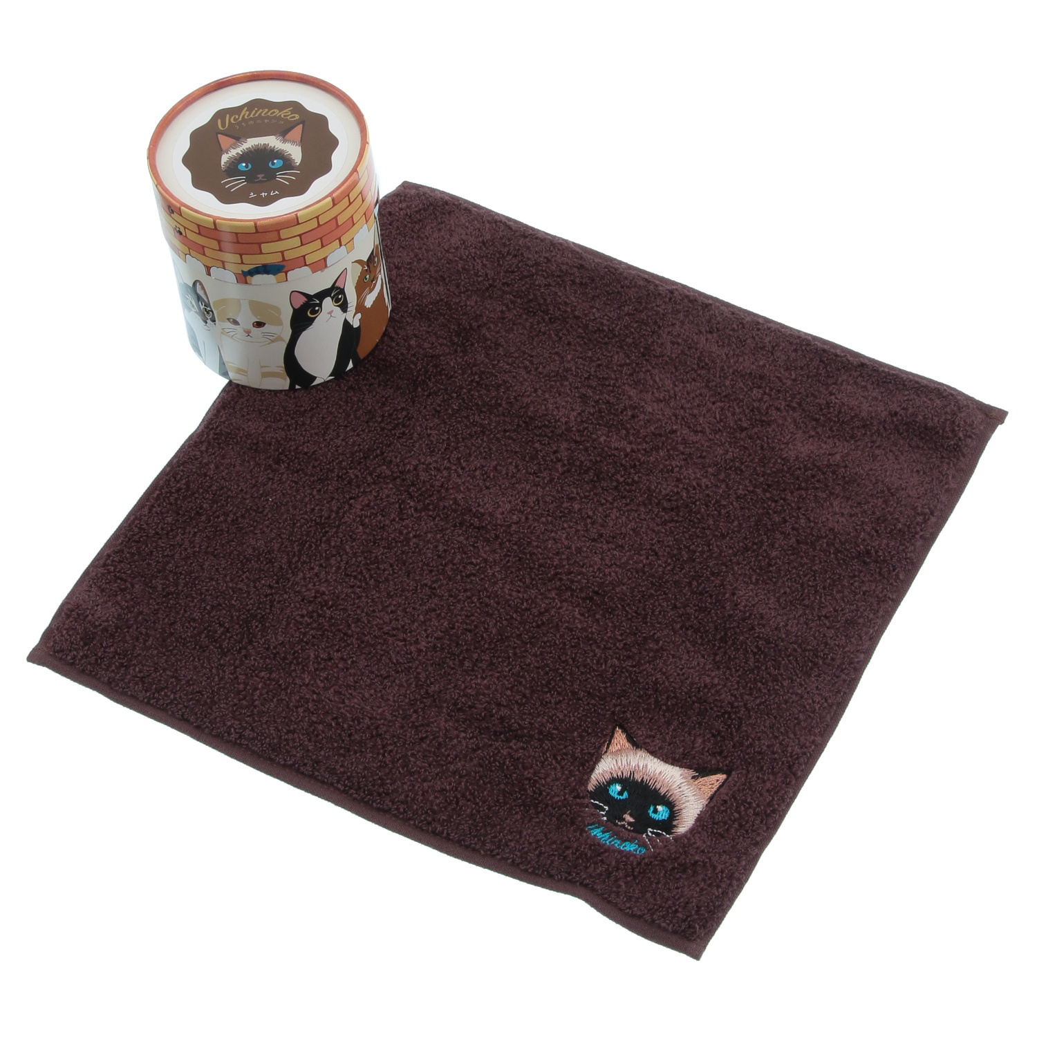 【52：次回4月以降、24：次回5月以降】Uchinoko うちのニャンコ オーガニックコットンハンカチ