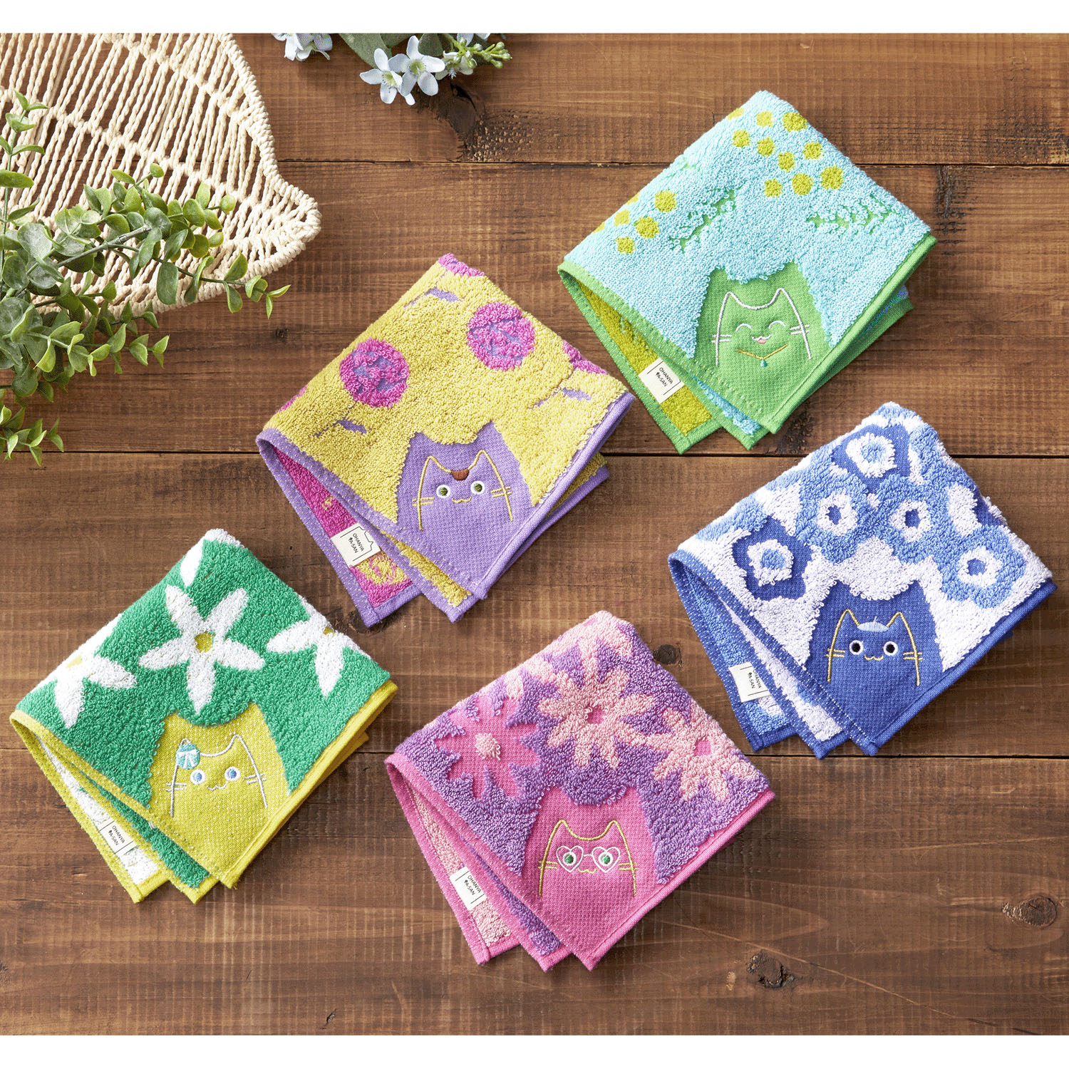 おはにゃやさん ハンカチタオル