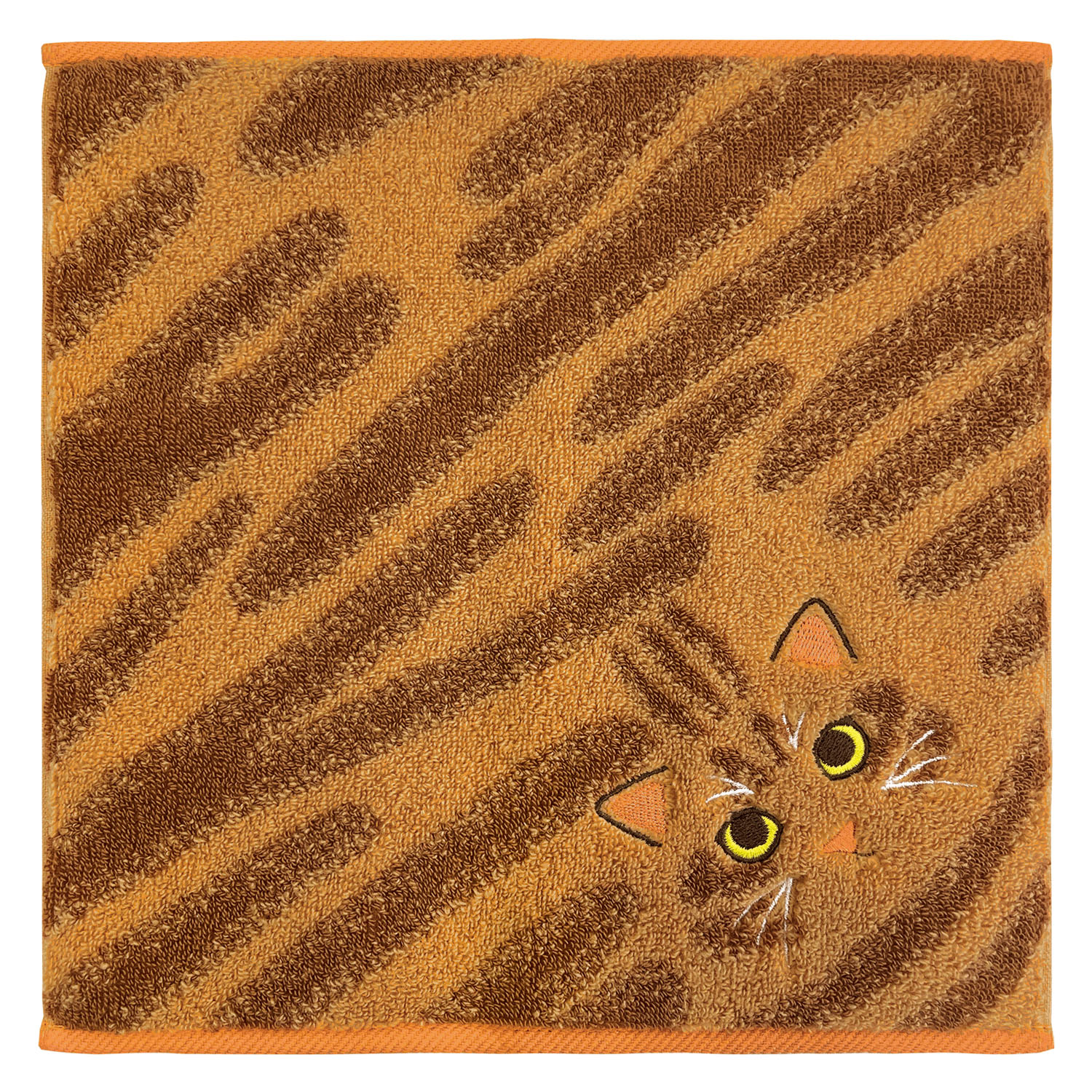 【新柄追加／01～06・08・11・12：欠品中】うちのニャンコ 毛並みハンカチ - 画像2