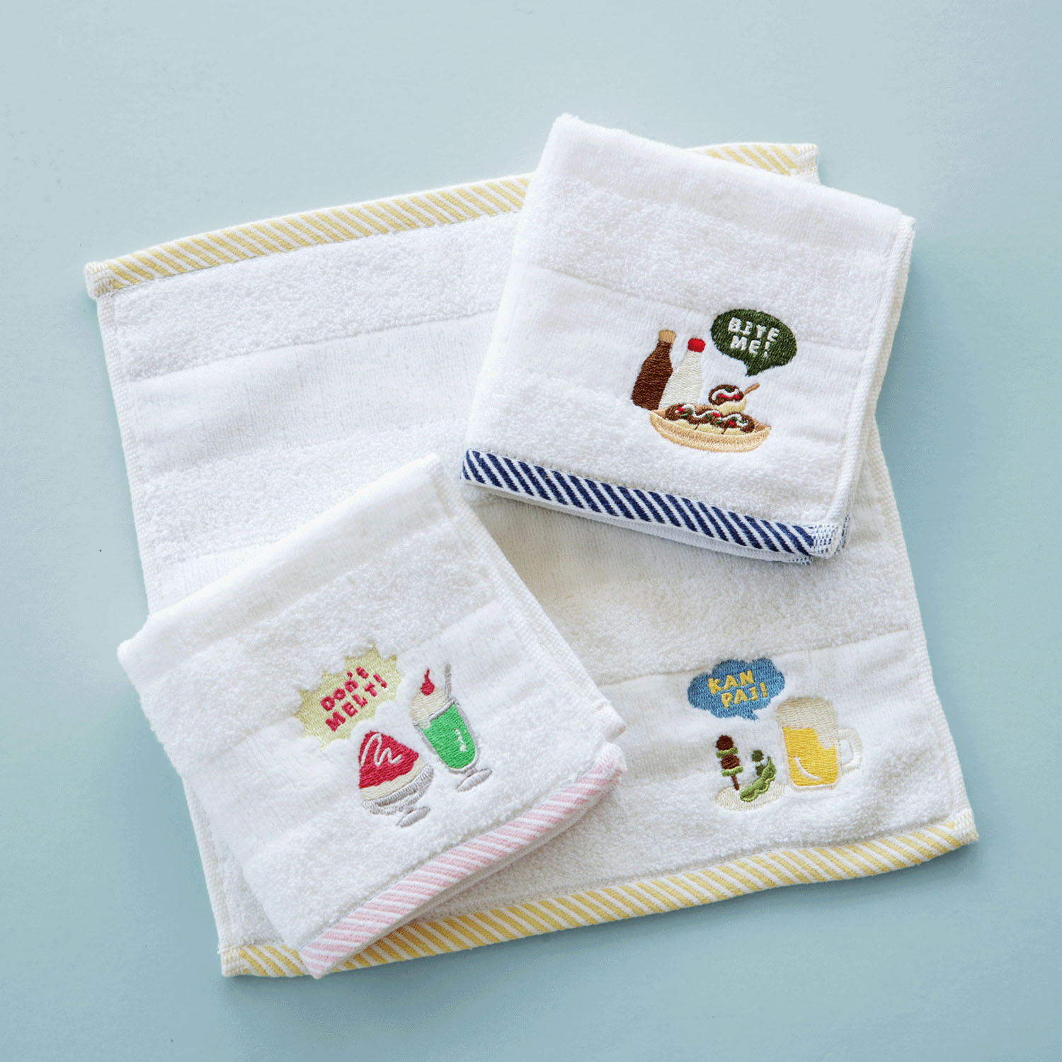 ヤミー縁日 タオルハンカチ - 画像1