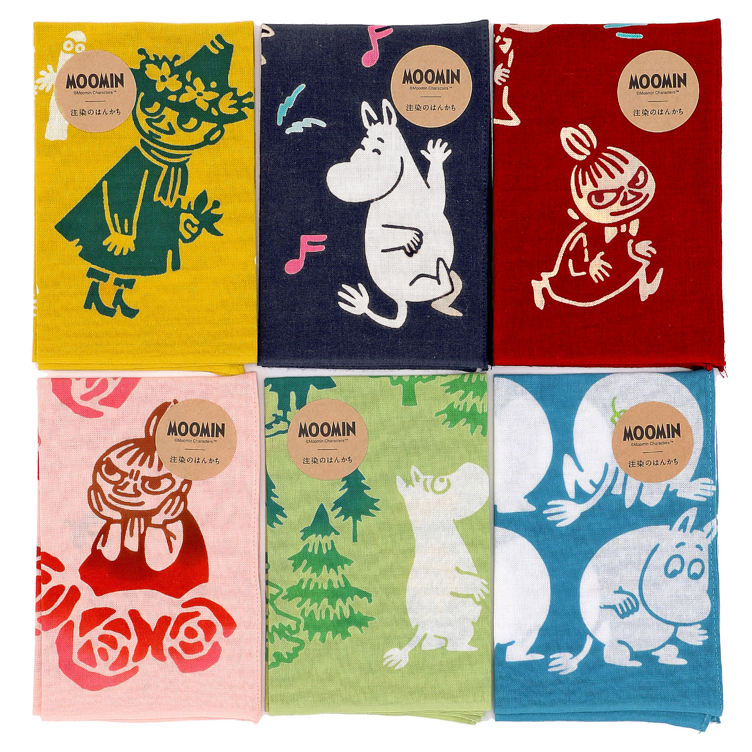 ムーミン 注染のはんかち - 画像1