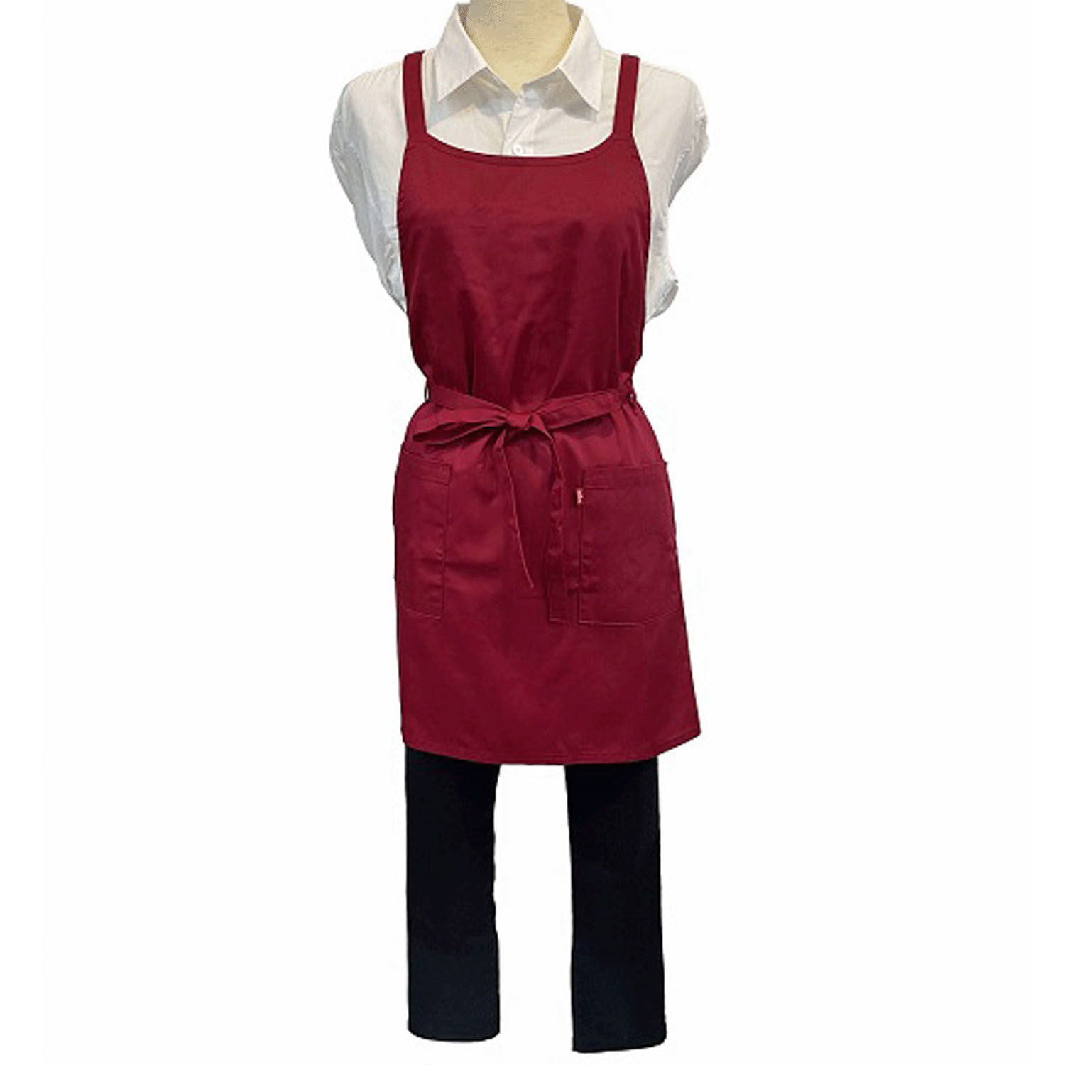 EDWIN ラップ型エプロン ツイル無地 - 画像3