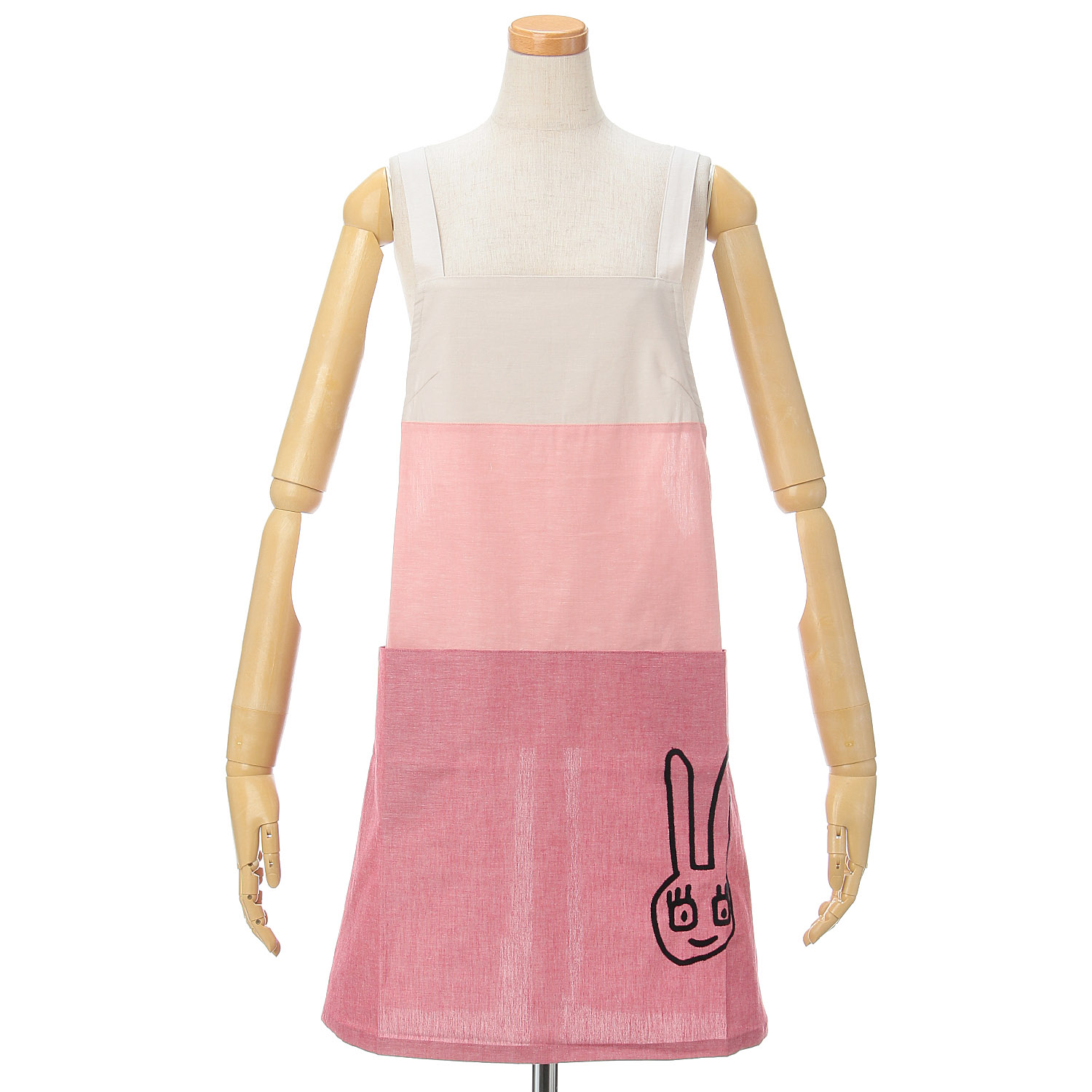 マタノアツコ 三段ゆるうさエプロンエプロン