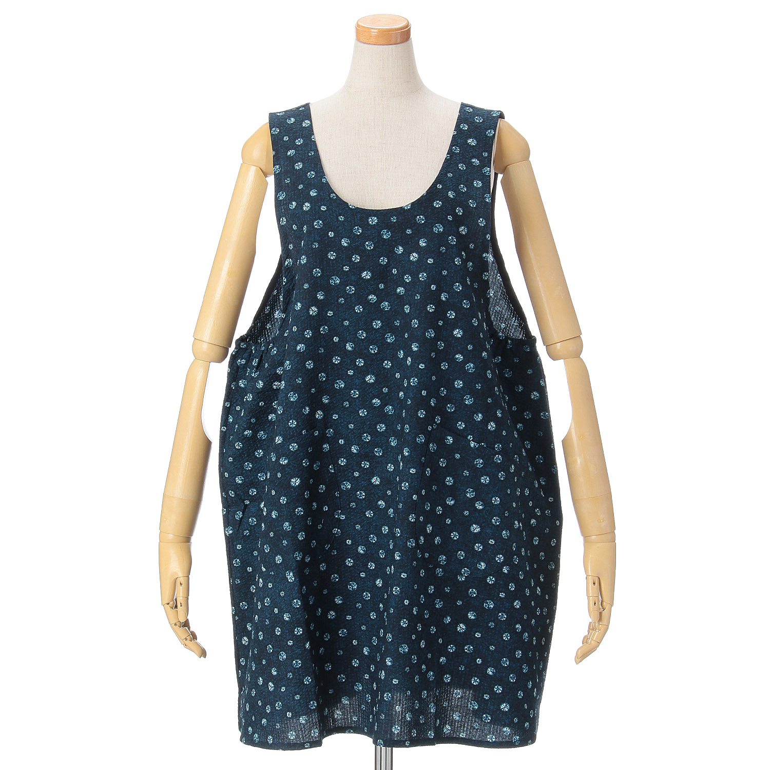 今日和 絞りリップル加工エプロン - 画像3