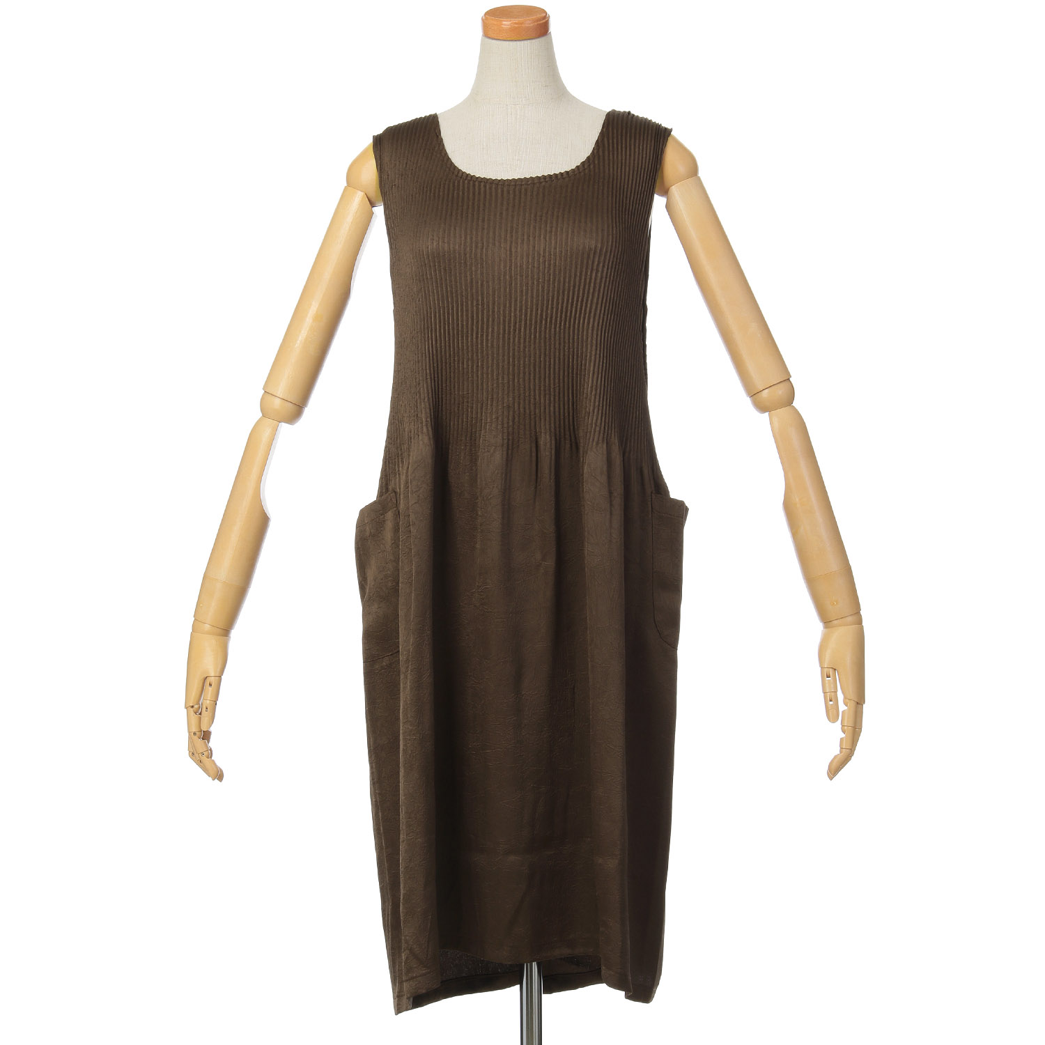 Yumi sienne サテン プリーツ