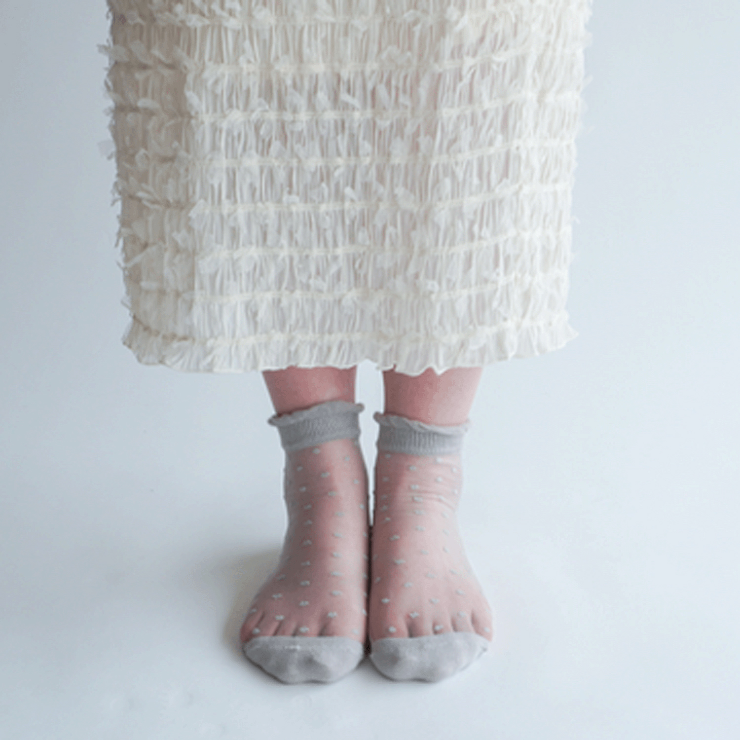 シースルーソックス 《大寸》 無地底付 24～26センチ - 画像7