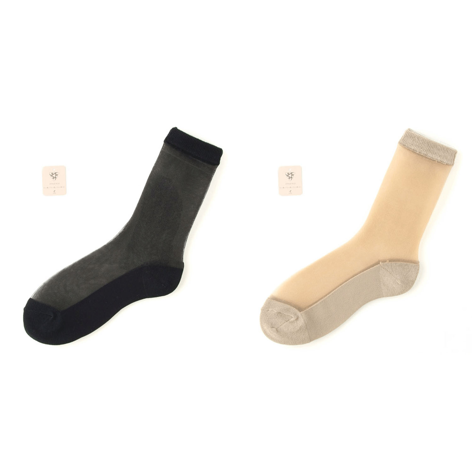 シースルーソックス 《大寸》 無地底付 24～26センチ