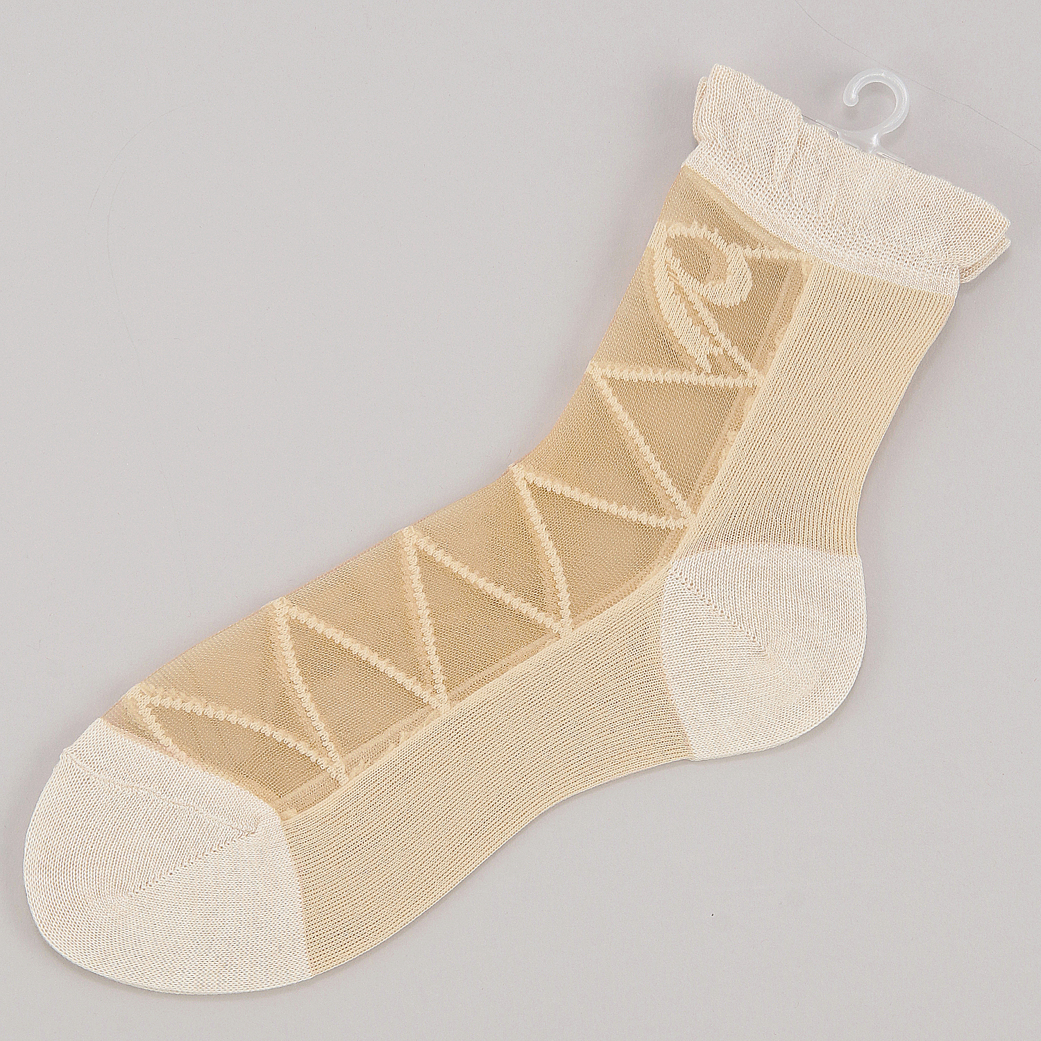 シースルーソックス 前リボン柄 - 画像5