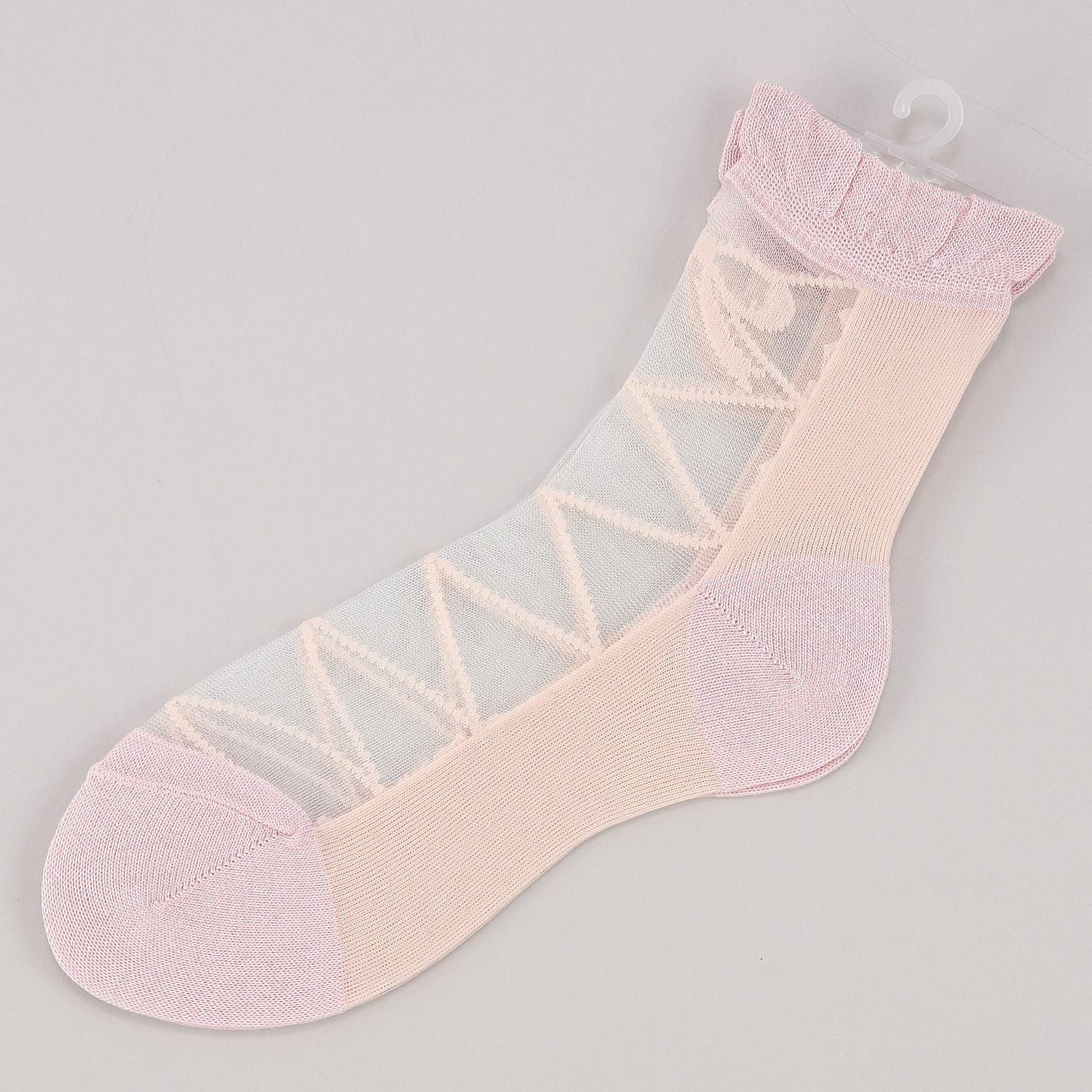 シースルーソックス 前リボン柄 - 画像6