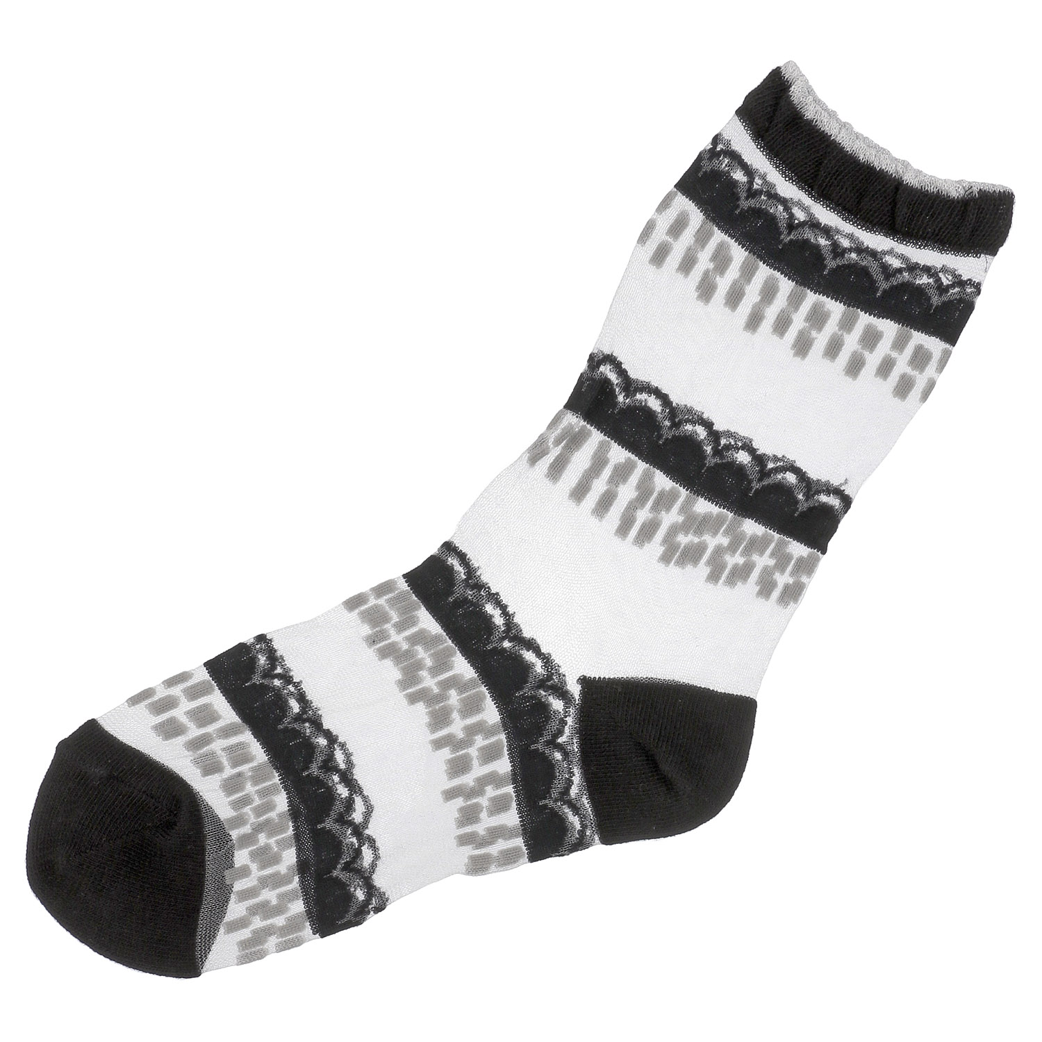 北欧調  幾何学   シースルーソックス【在庫限り】 - 画像3