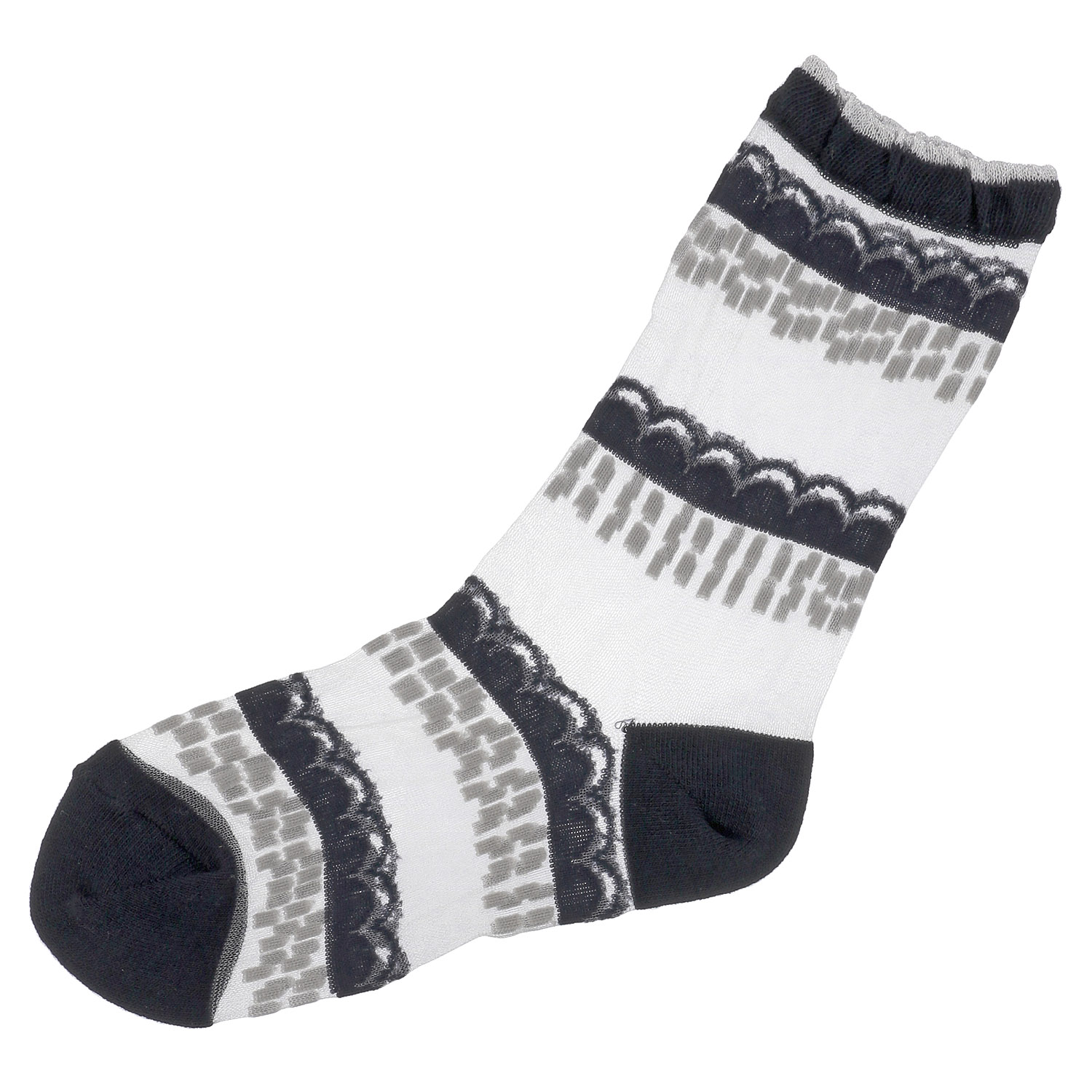 北欧調  幾何学   シースルーソックス【在庫限り】 - 画像9