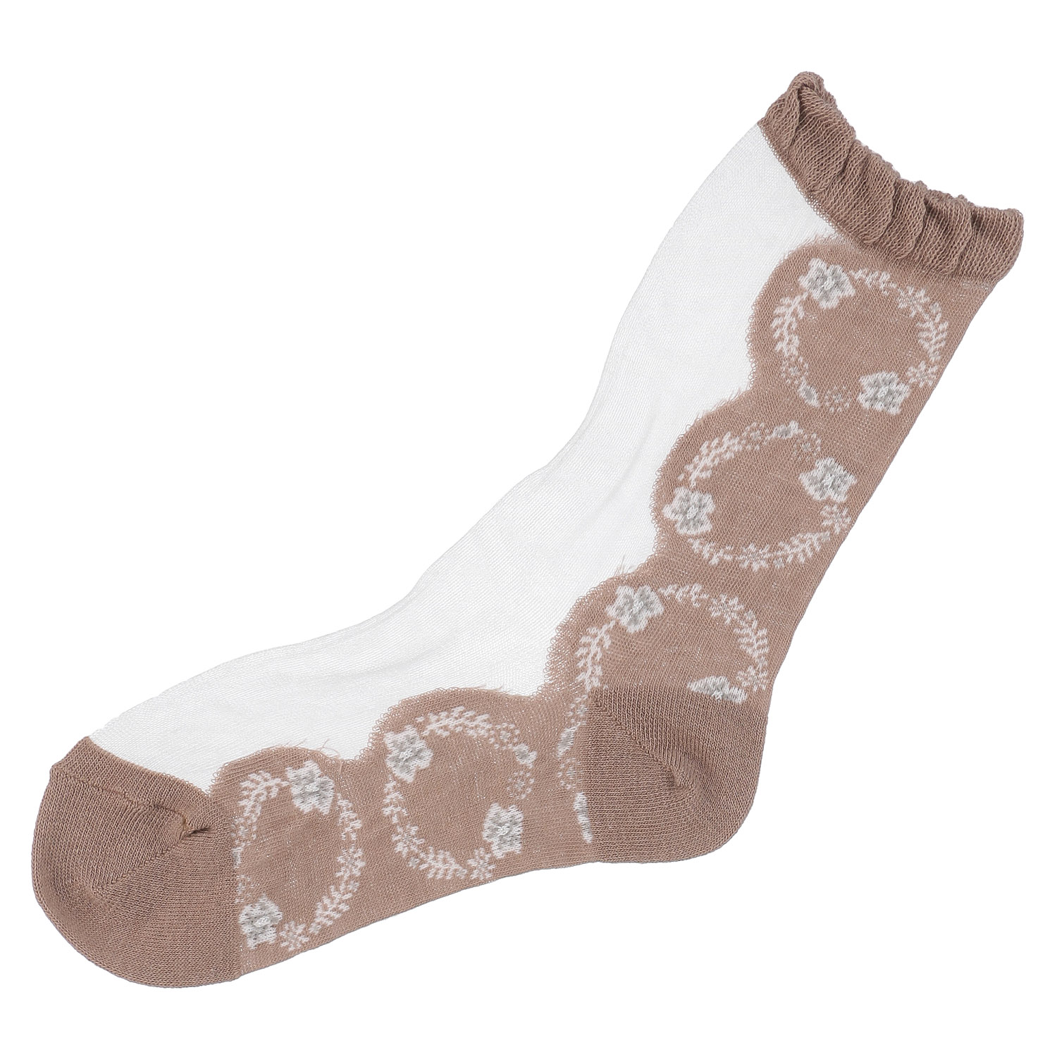 北欧調  リース柄  シースルーソックス【在庫限り】 - 画像5