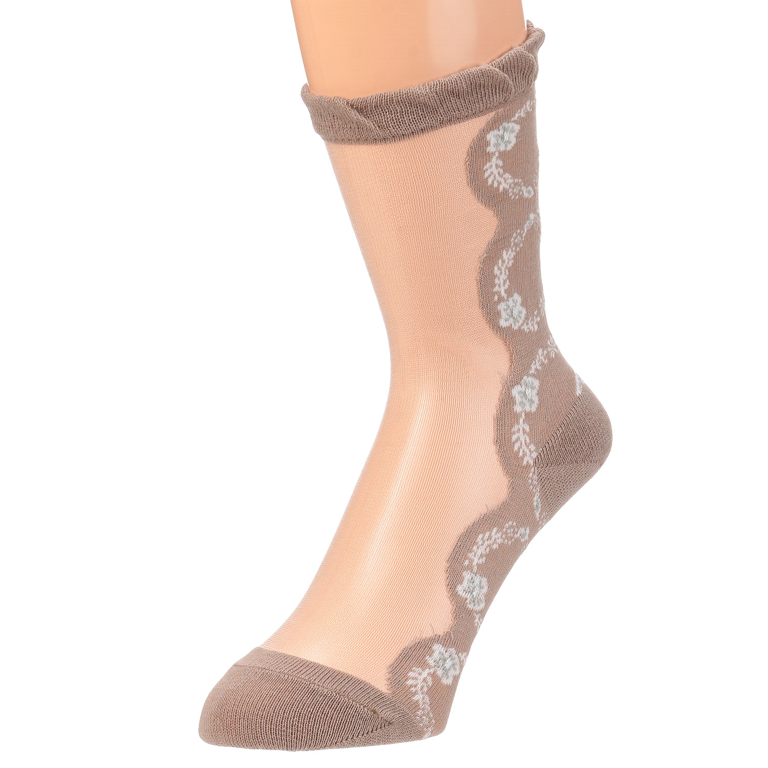 北欧調  リース柄  シースルーソックス【在庫限り】 - 画像6