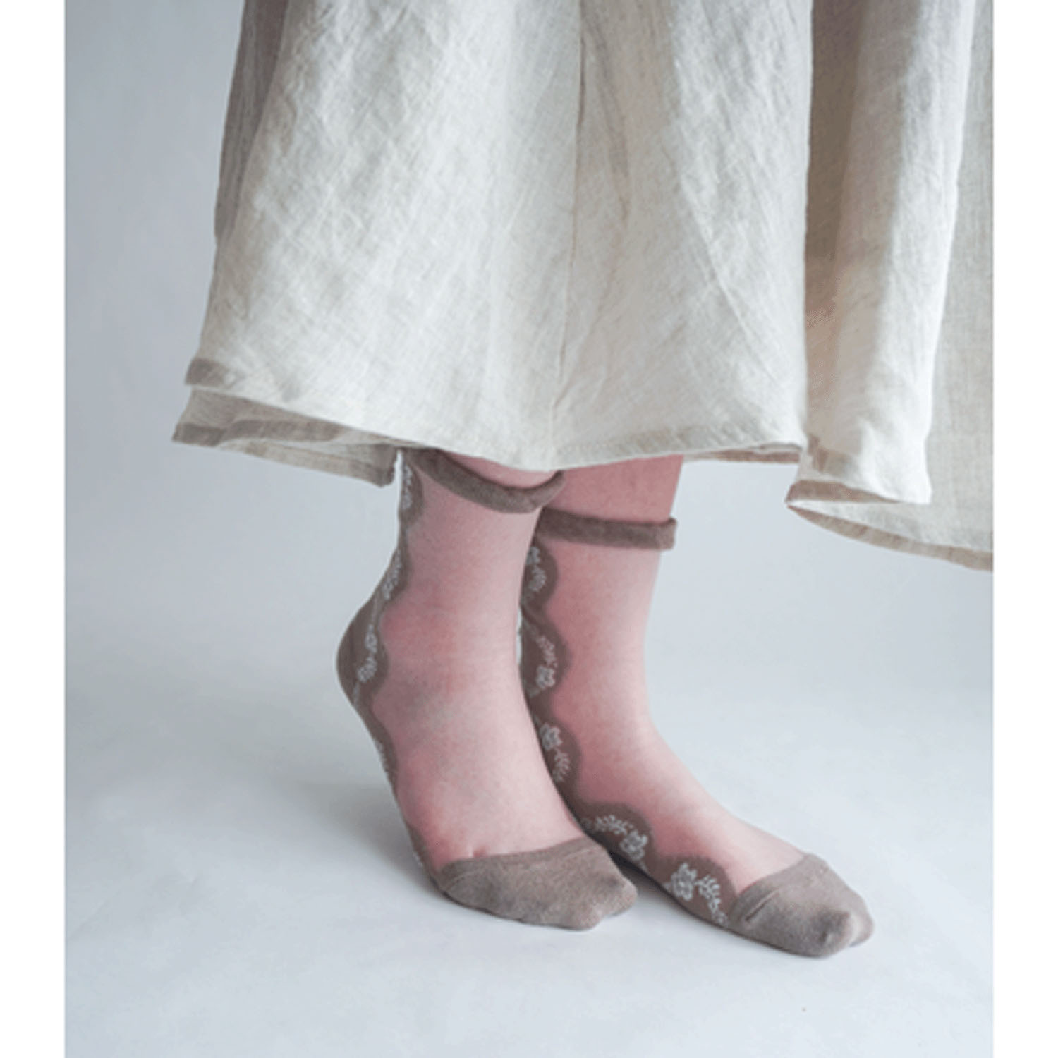 北欧調  リース柄  シースルーソックス【在庫限り】 - 画像8
