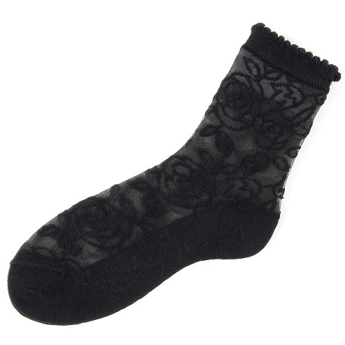 大人気★シースルーソックス レース薔薇柄 - 画像13