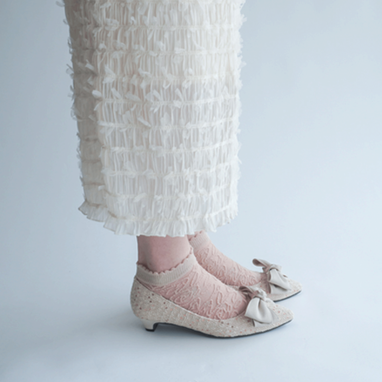 大人気★シースルーソックス 薔薇柄 ショート丈 - 画像10