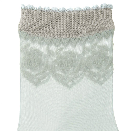 シースルーソックス バラ水玉柄【在庫限りで取り寄せ】 - 画像3