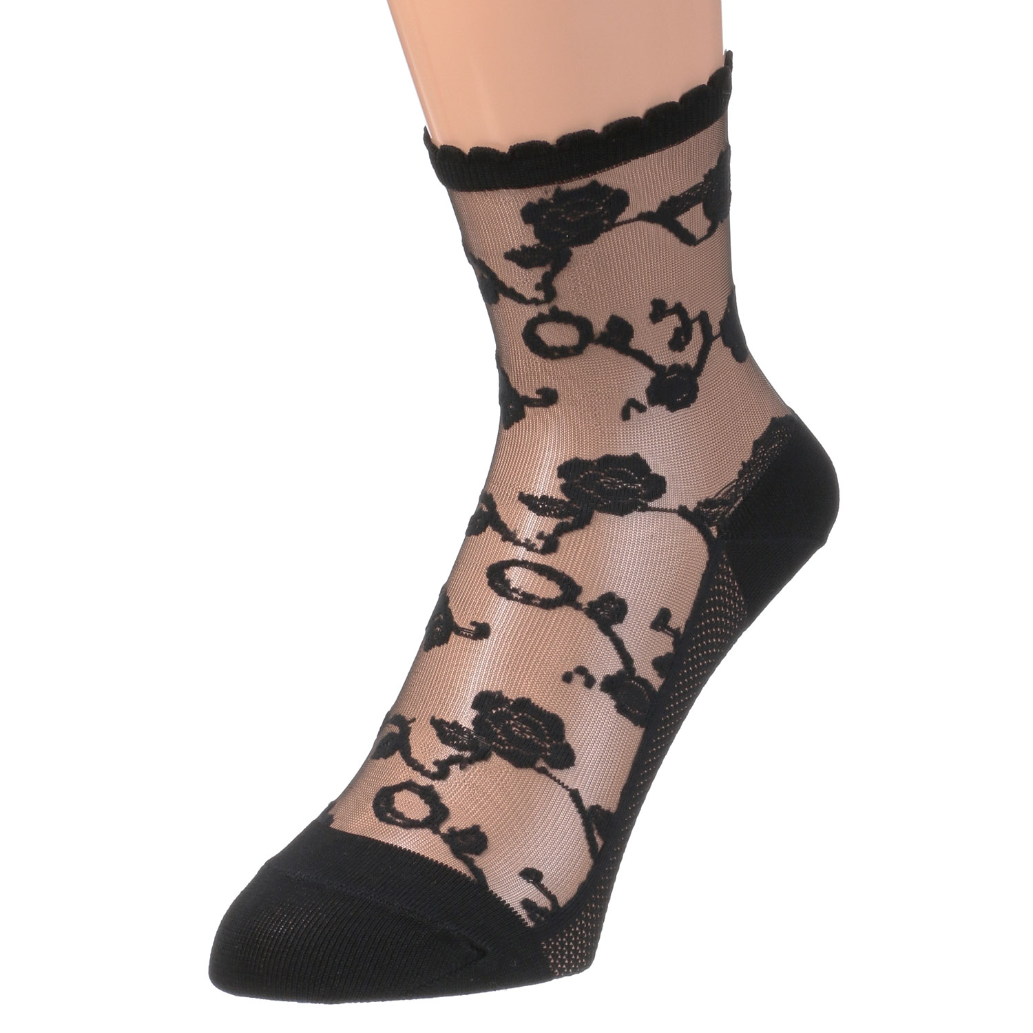 シースルーソックス≪大寸≫  ほんのきもち ハイゲージ シルク混 靴下 - 画像5