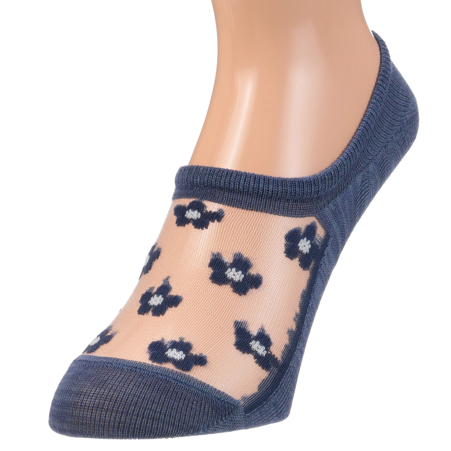 シースルーソックス  カバーソックス デイジー柄 - 画像16