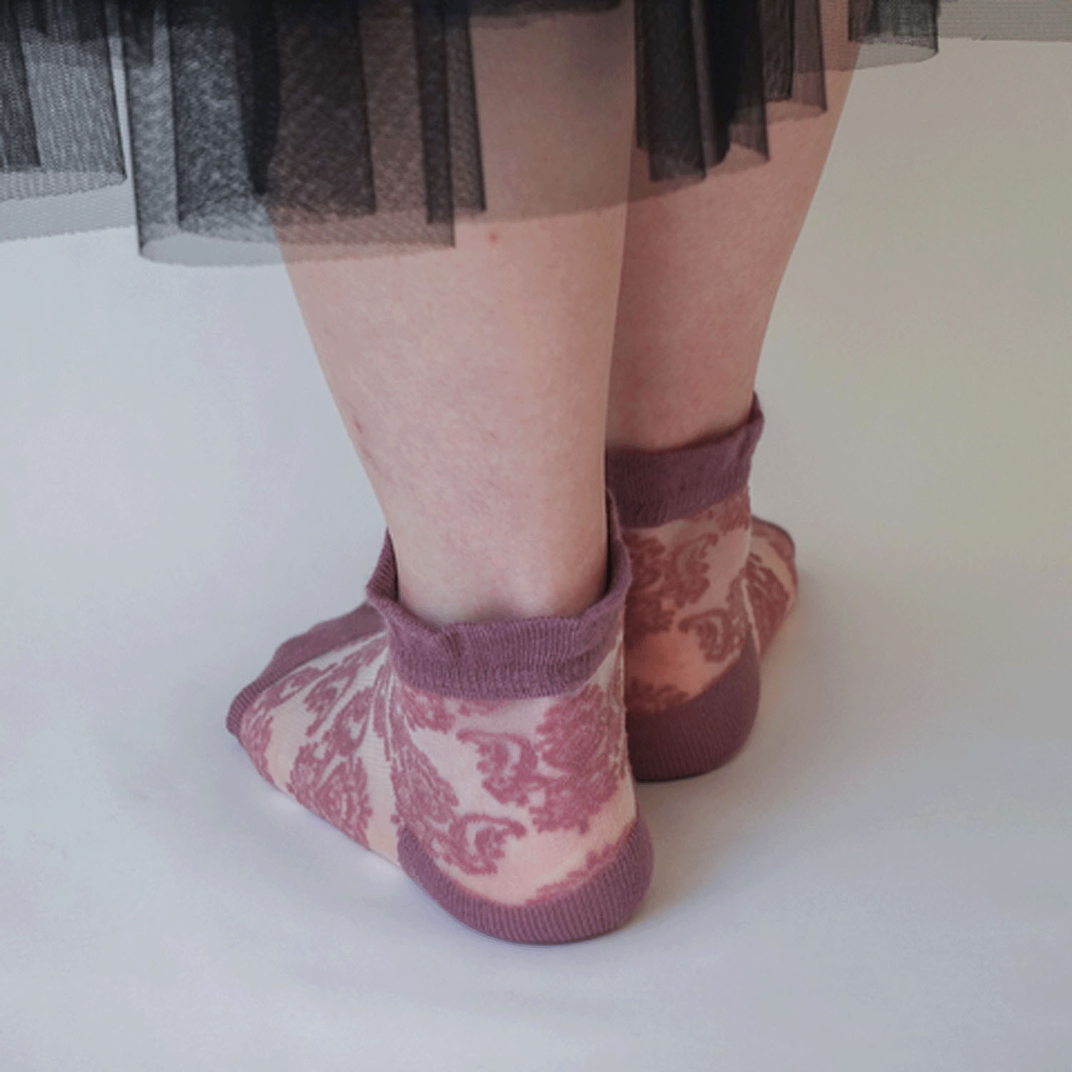 25SS新作 シースルーソックス ダマスク柄【在庫限り】 - 画像7