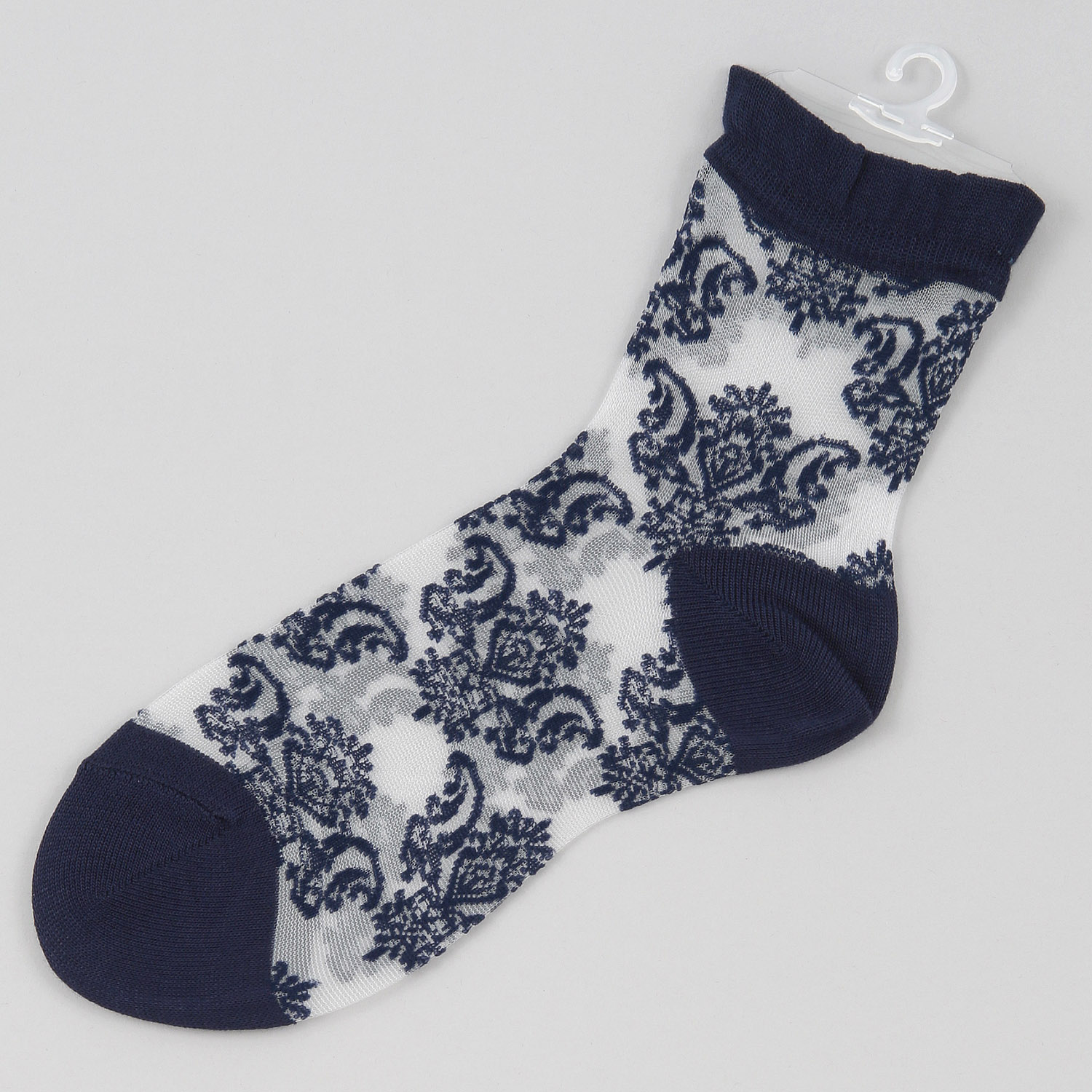 25SS新作 シースルーソックス ダマスク柄【在庫限り】 - 画像9