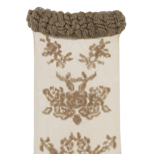 大人気★シースルーソックス 総バラ柄 - 画像13