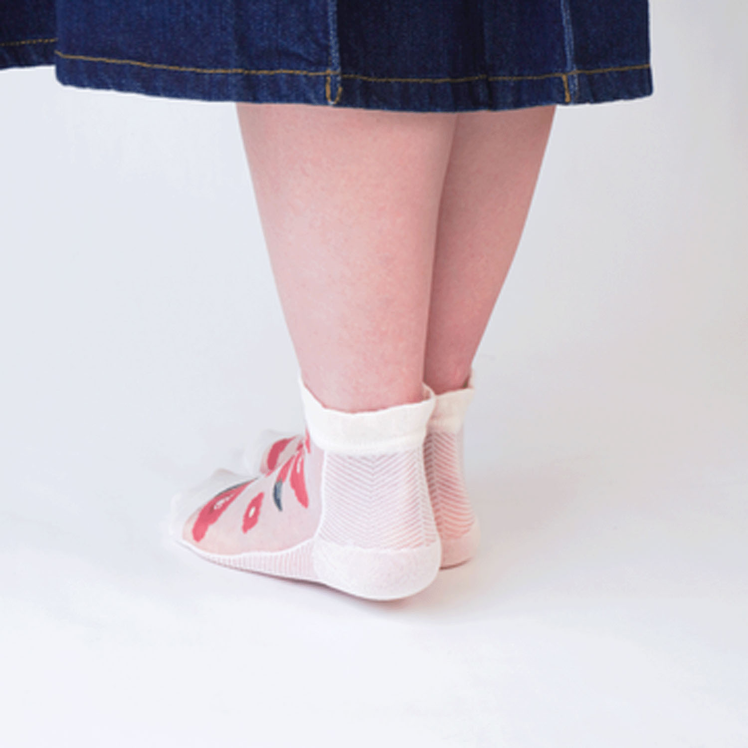 25SS新シリーズ シースルーソックス 和モダン 椿柄【在庫限り】 - 画像12